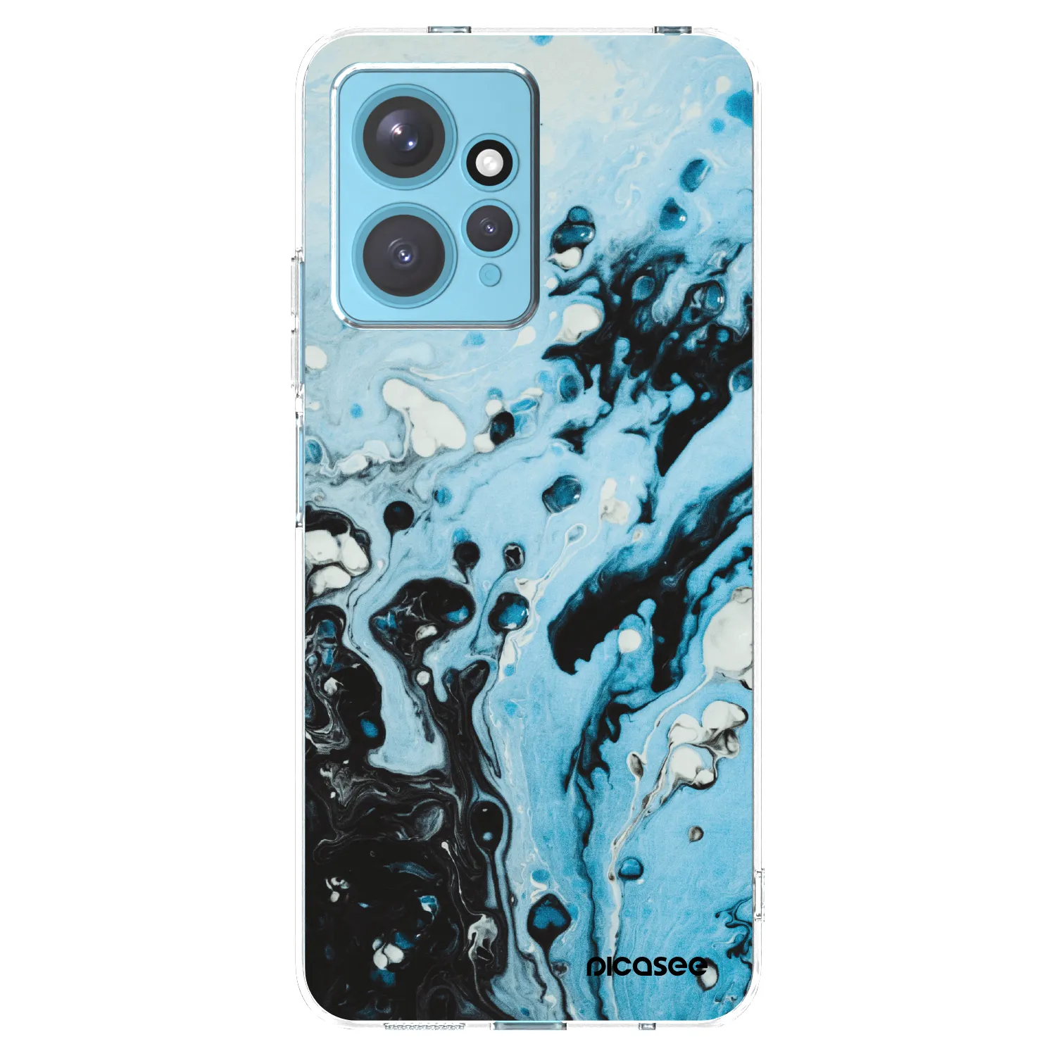 Picasee silikonska prozirna maskica za Xiaomi Redmi Note 12 4G - Organic blue