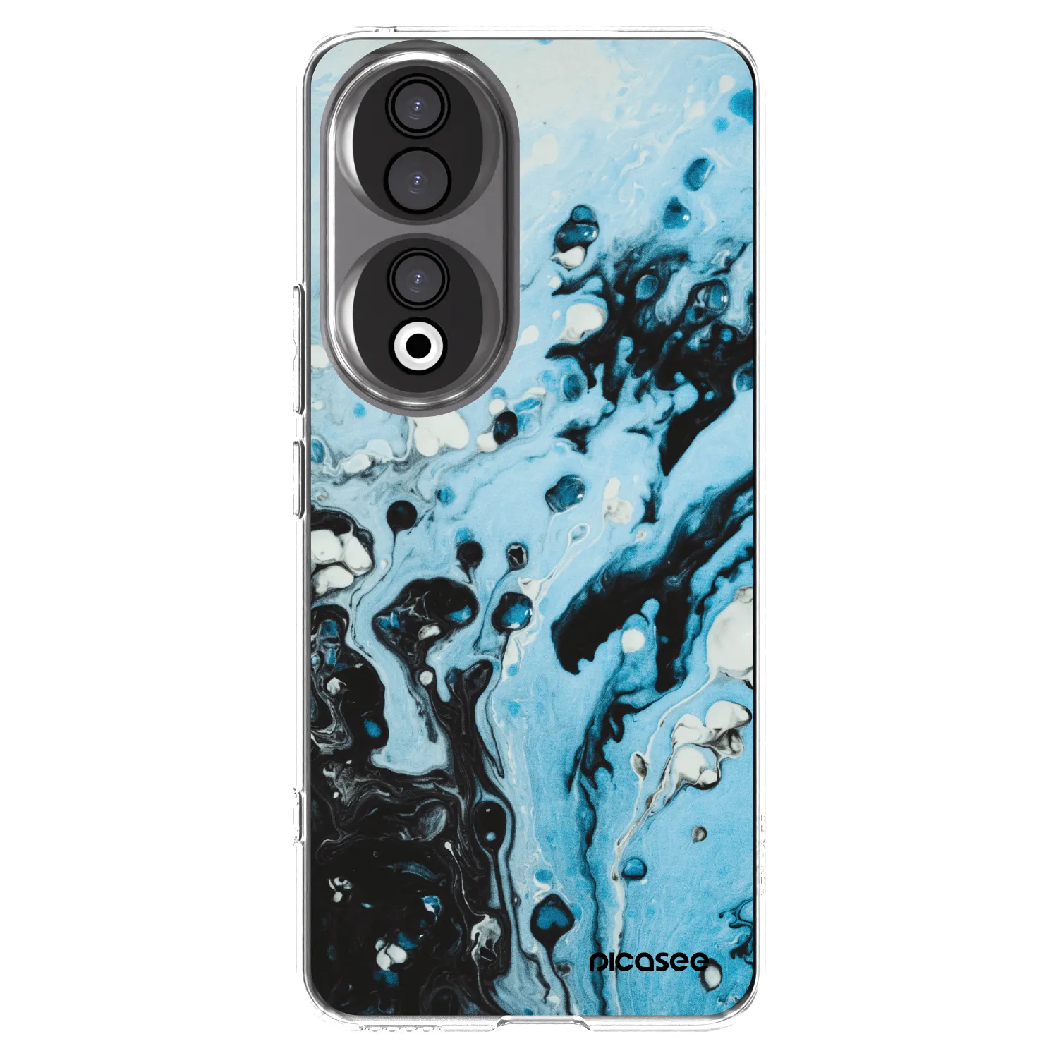 Picasee silikonska prozirna maskica za Honor 90 5G - Organic blue