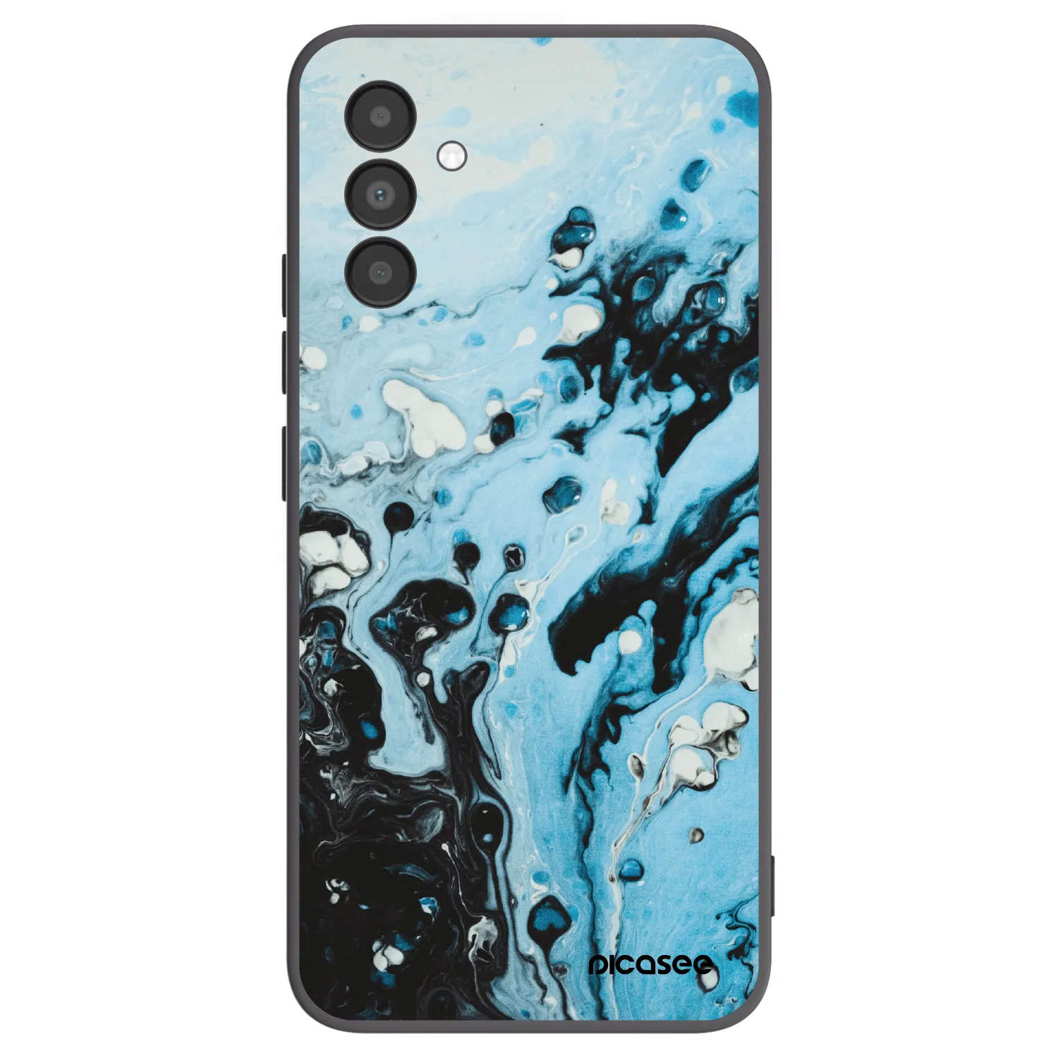 Picasee crna silikonska maskica za Samsung Galaxy A04s A047F - Organic blue