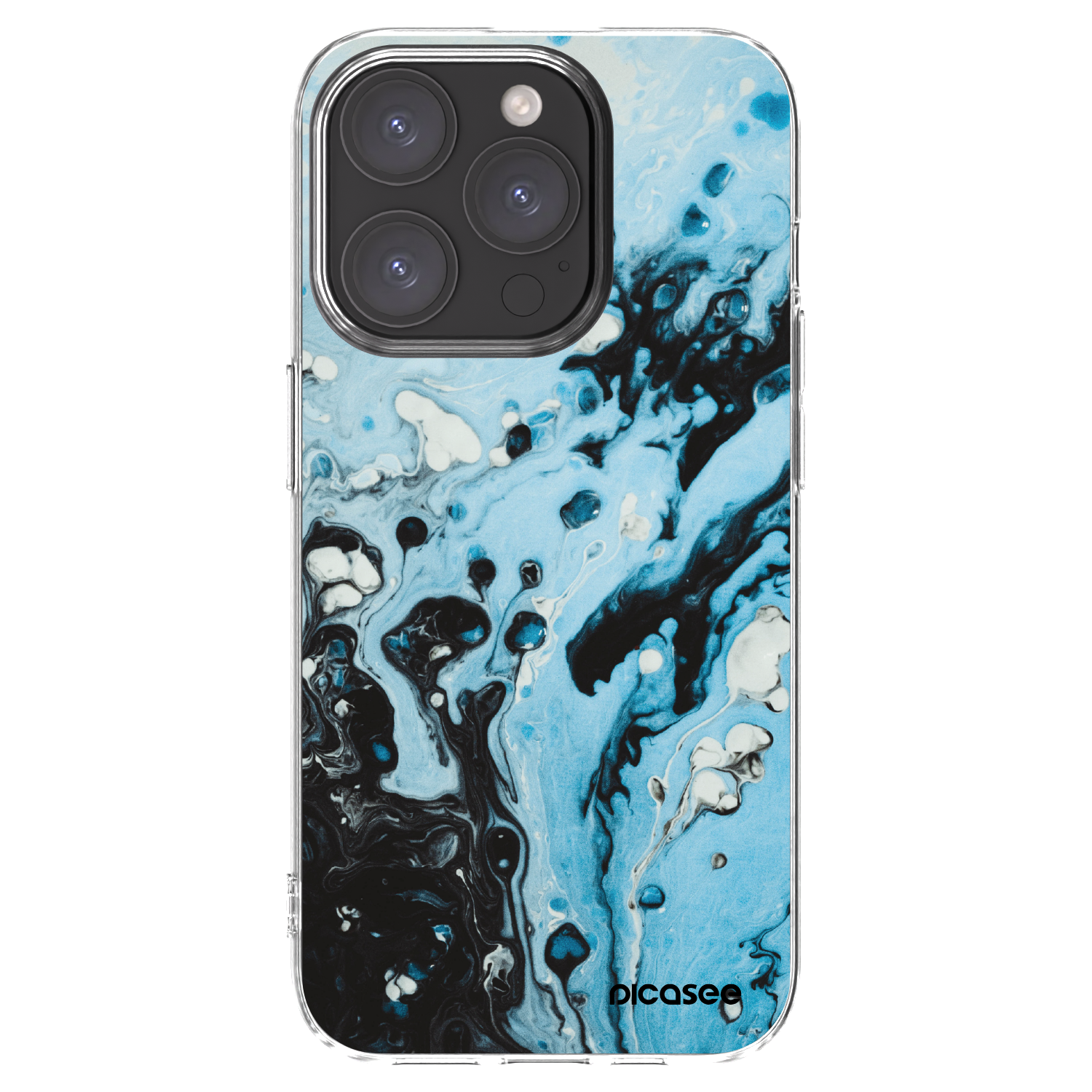 Picasee silikonska prozirna maskica za Apple iPhone 15 Pro - Organic blue