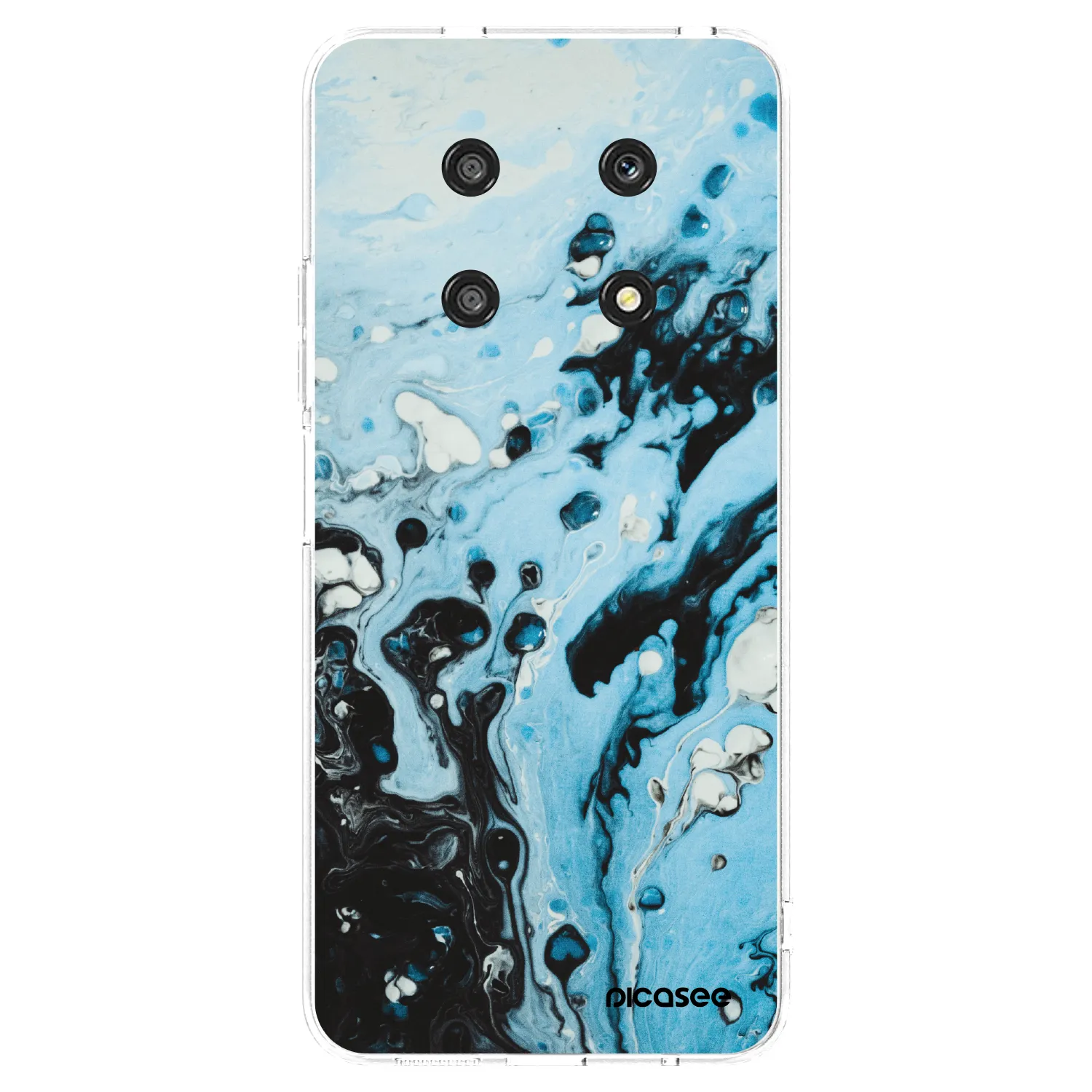 Picasee silikonska prozirna maskica za Honor Magic4 Lite 5G - Organic blue