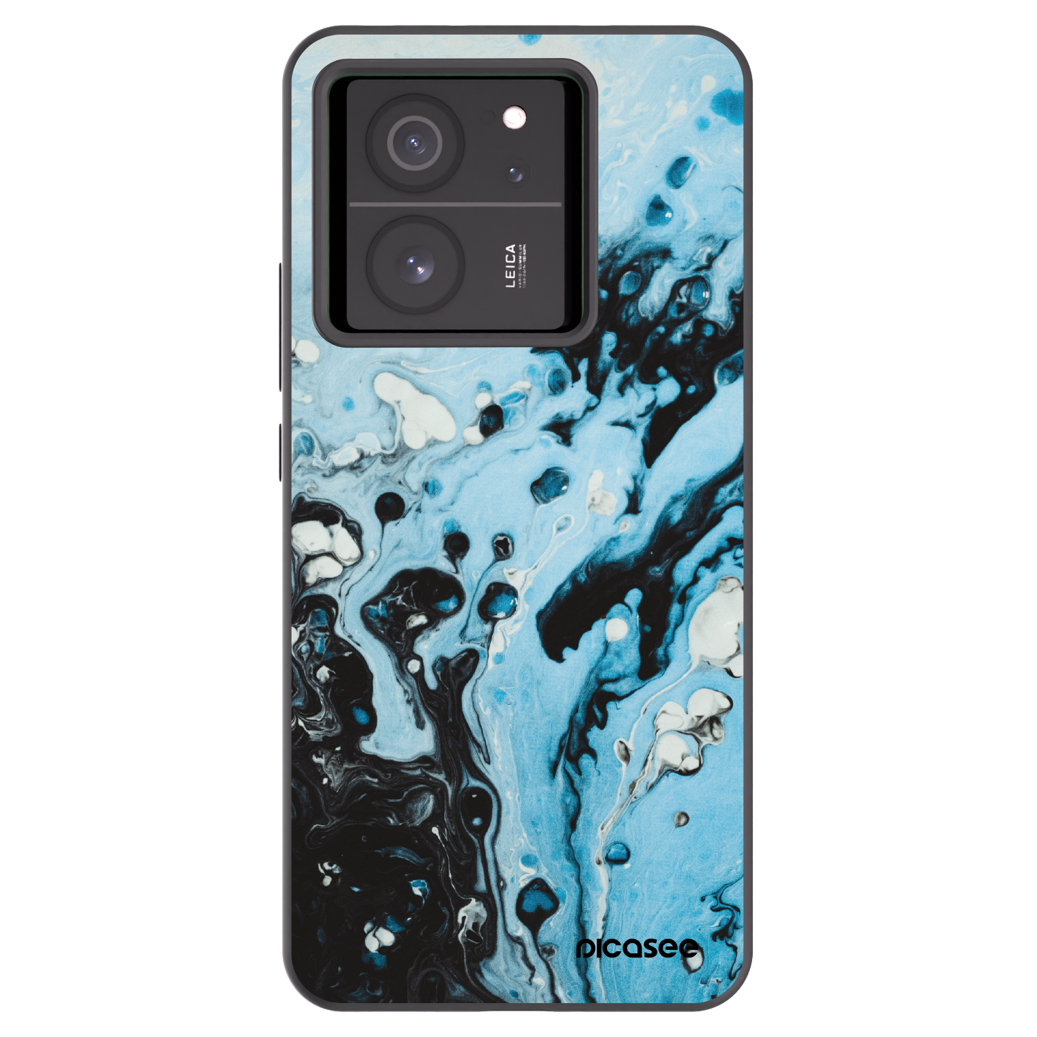 Picasee crna silikonska maskica za Xiaomi 13T - Organic blue
