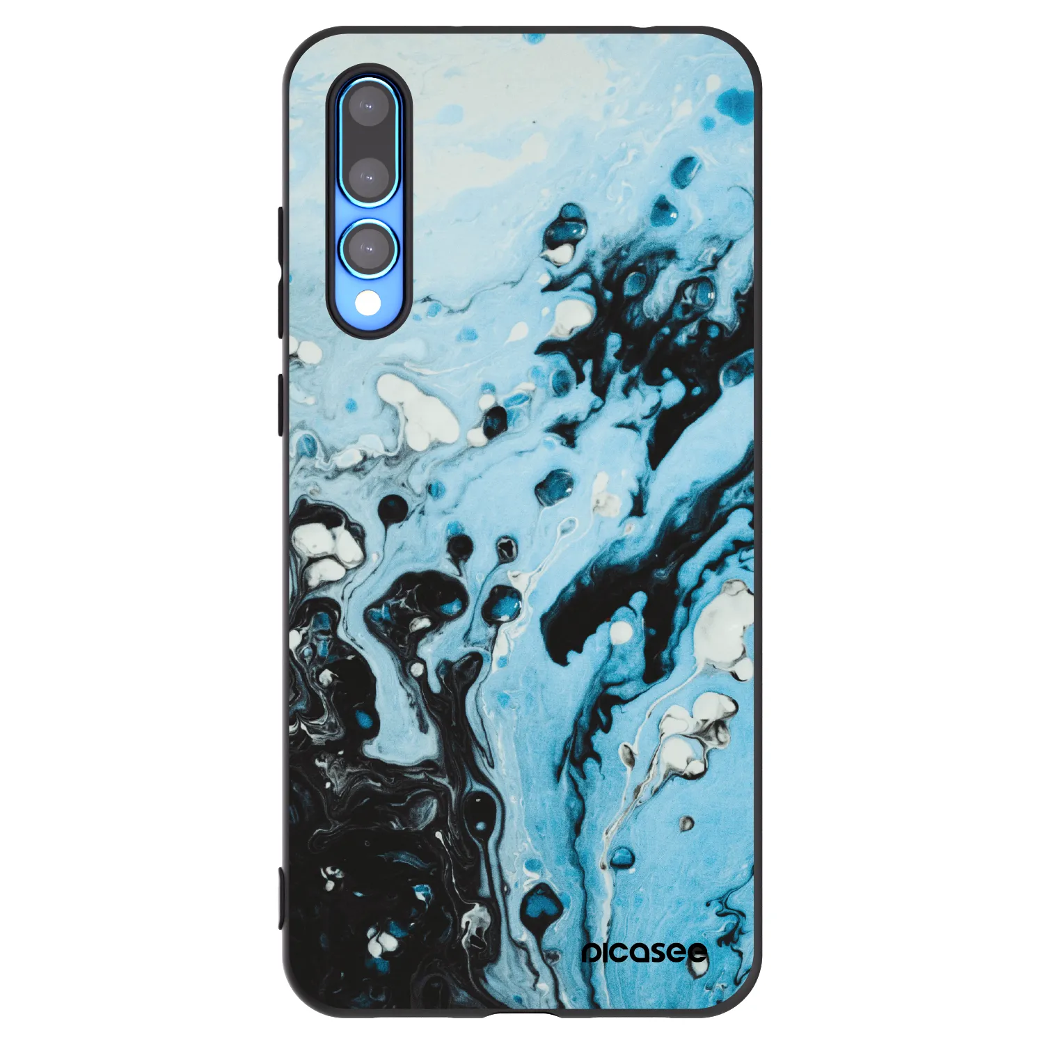 Picasee crna silikonska maskica za Huawei P20 Pro - Organic blue