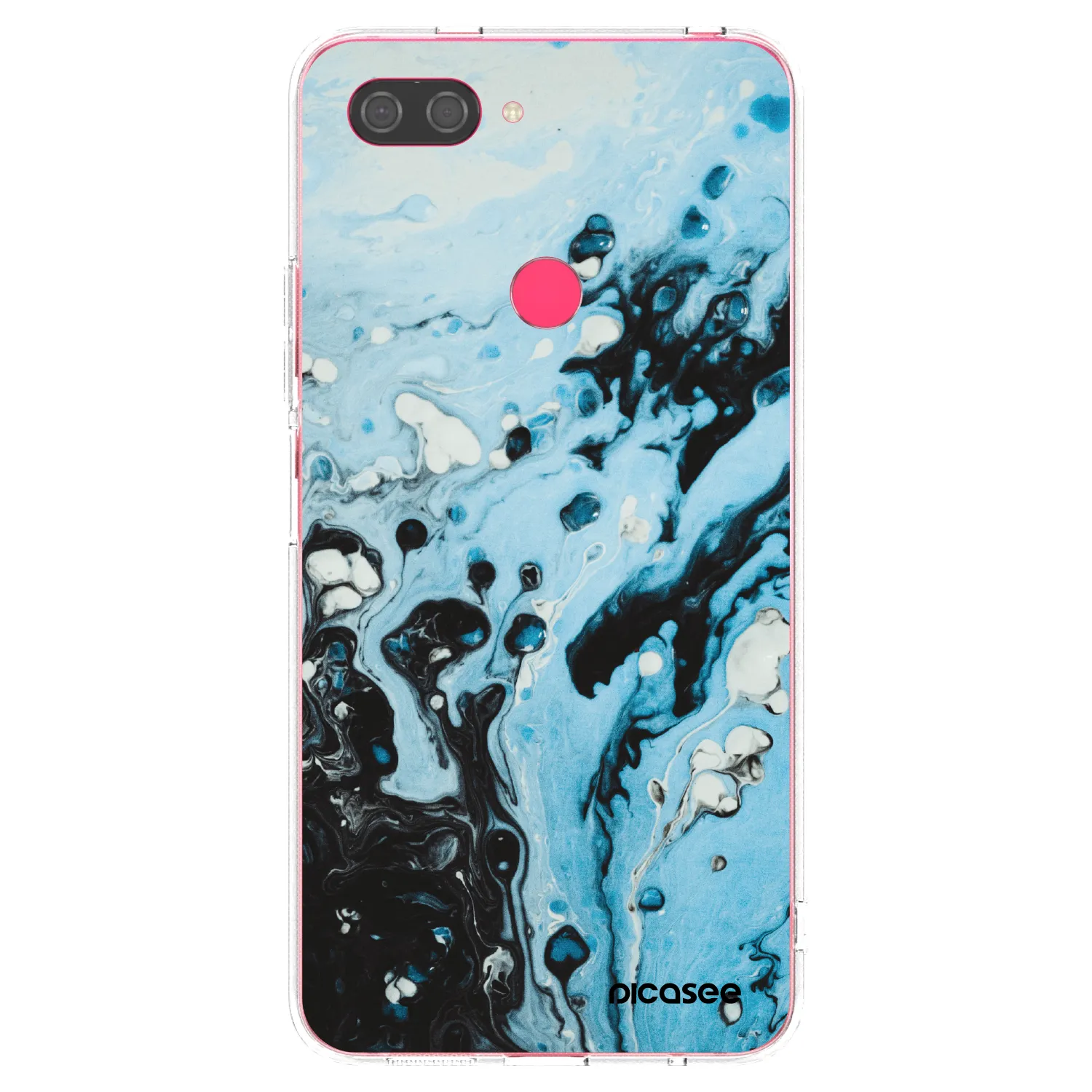 Picasee silikonska prozirna maskica za Xiaomi Mi 8 Lite - Organic blue