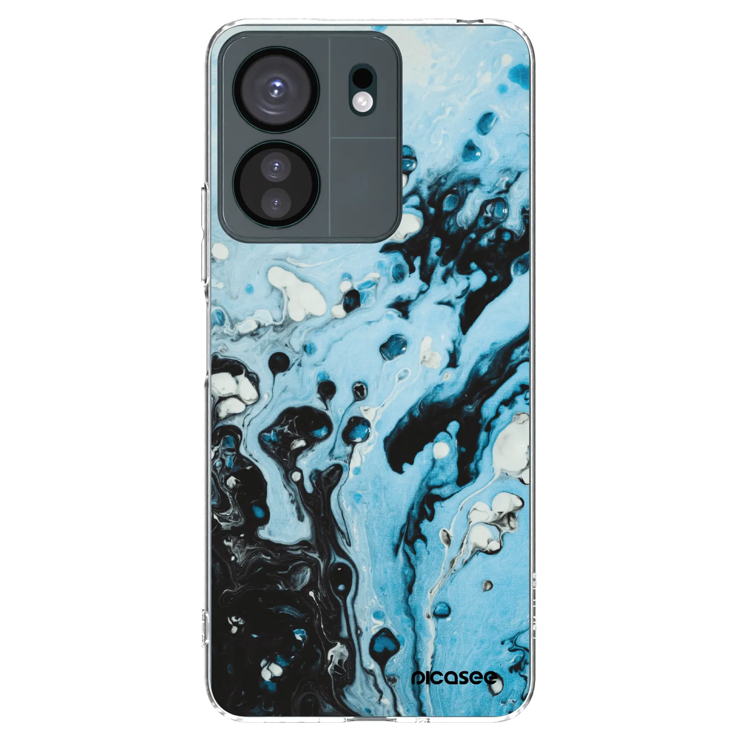 Picasee silikonska prozirna maskica za Xiaomi Redmi 13C 4G - Organic blue