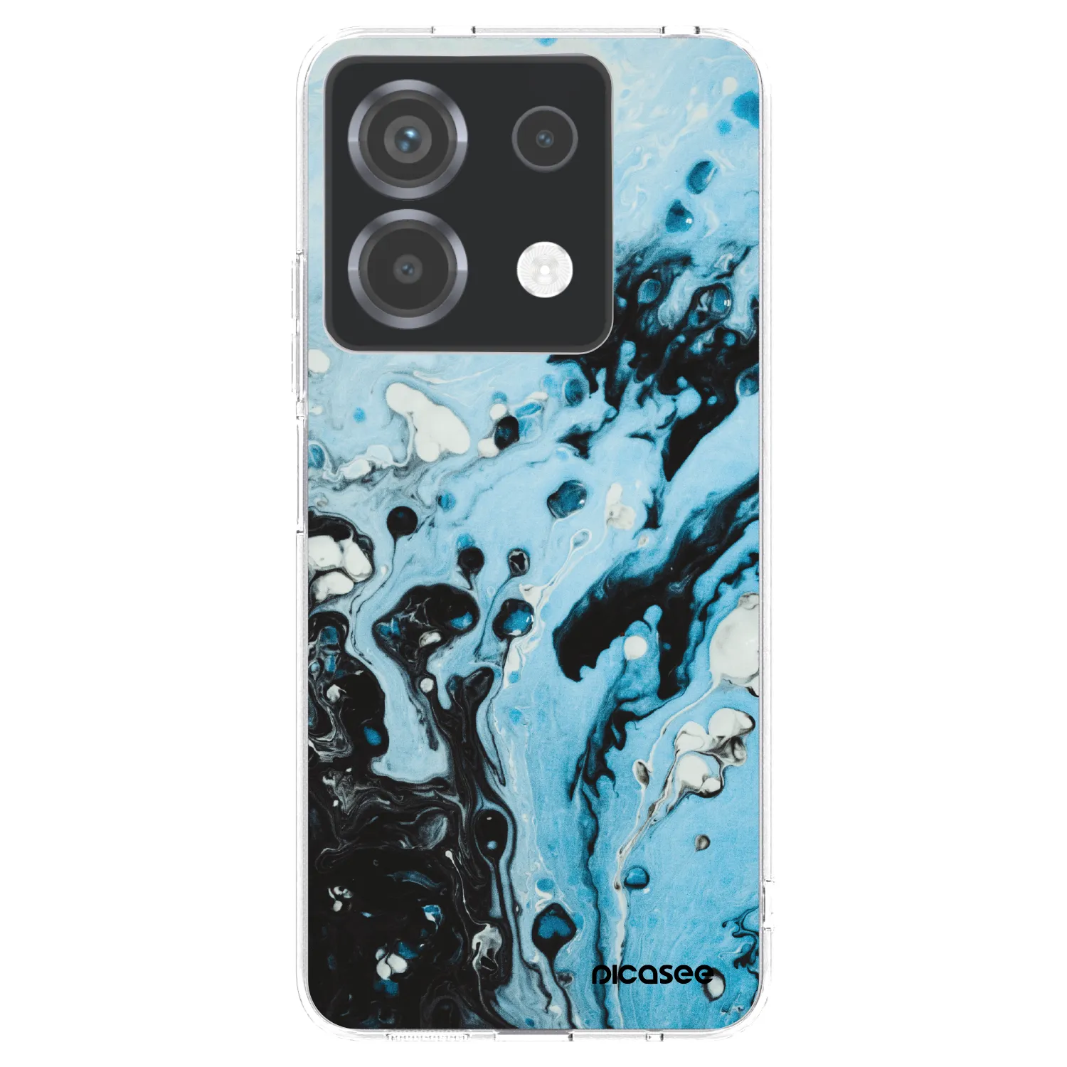 Picasee silikonska prozirna maskica za Xiaomi Poco X6 - Organic blue