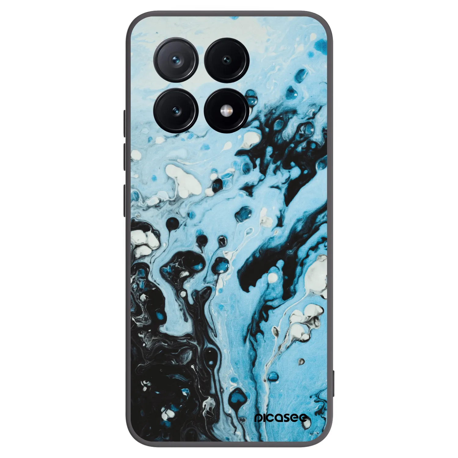 Picasee crna silikonska maskica za Xiaomi Poco X6 Pro - Organic blue
