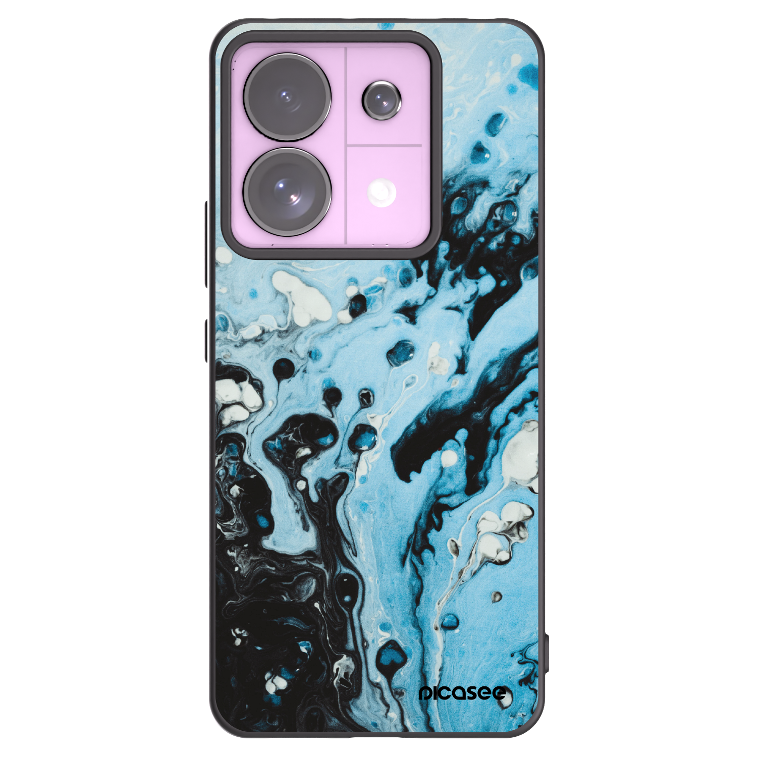 Picasee crna silikonska maskica za Xiaomi Redmi Note 13 Pro 5G - Organic blue