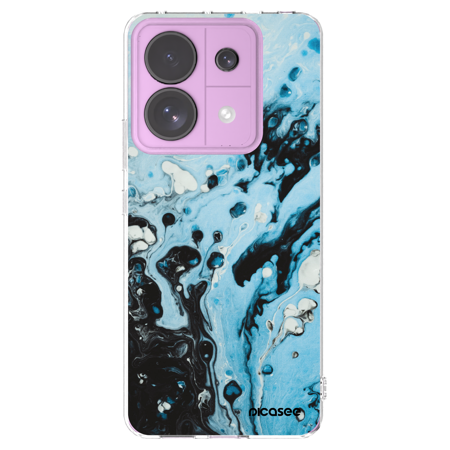 Picasee silikonska prozirna maskica za Xiaomi Redmi Note 13 Pro 5G - Organic blue