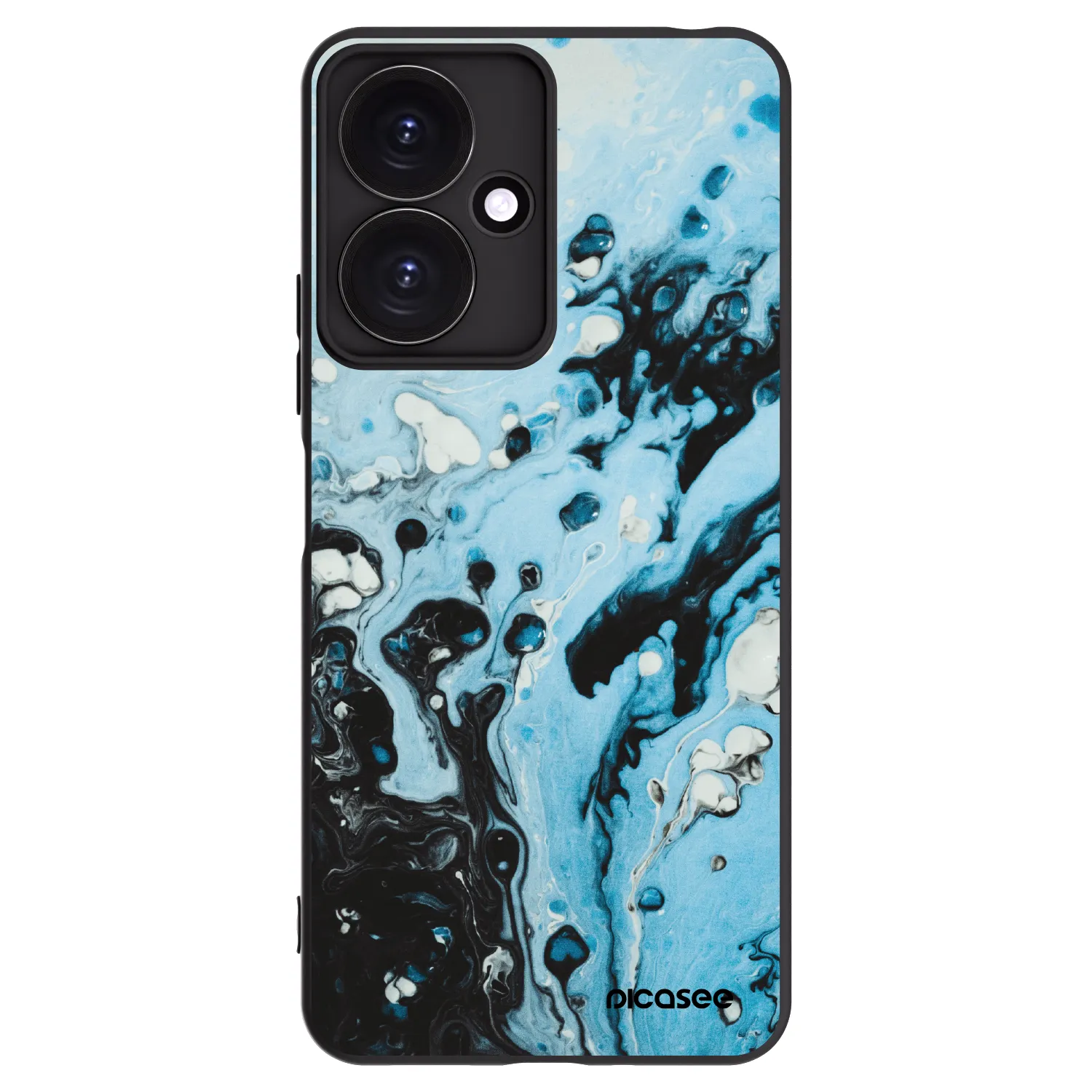 Picasee crna silikonska maskica za Xiaomi Redmi 13C 5G - Organic blue