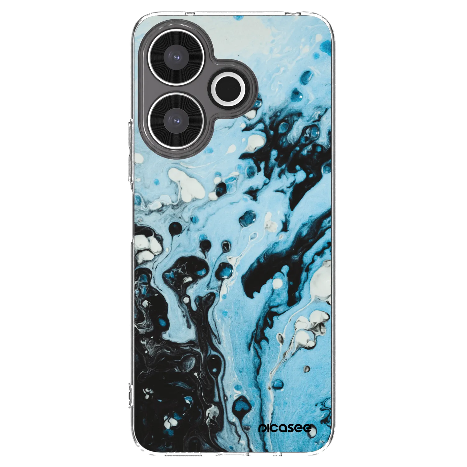 Picasee silikonska prozirna maskica za Xiaomi Redmi 13 4G - Organic blue