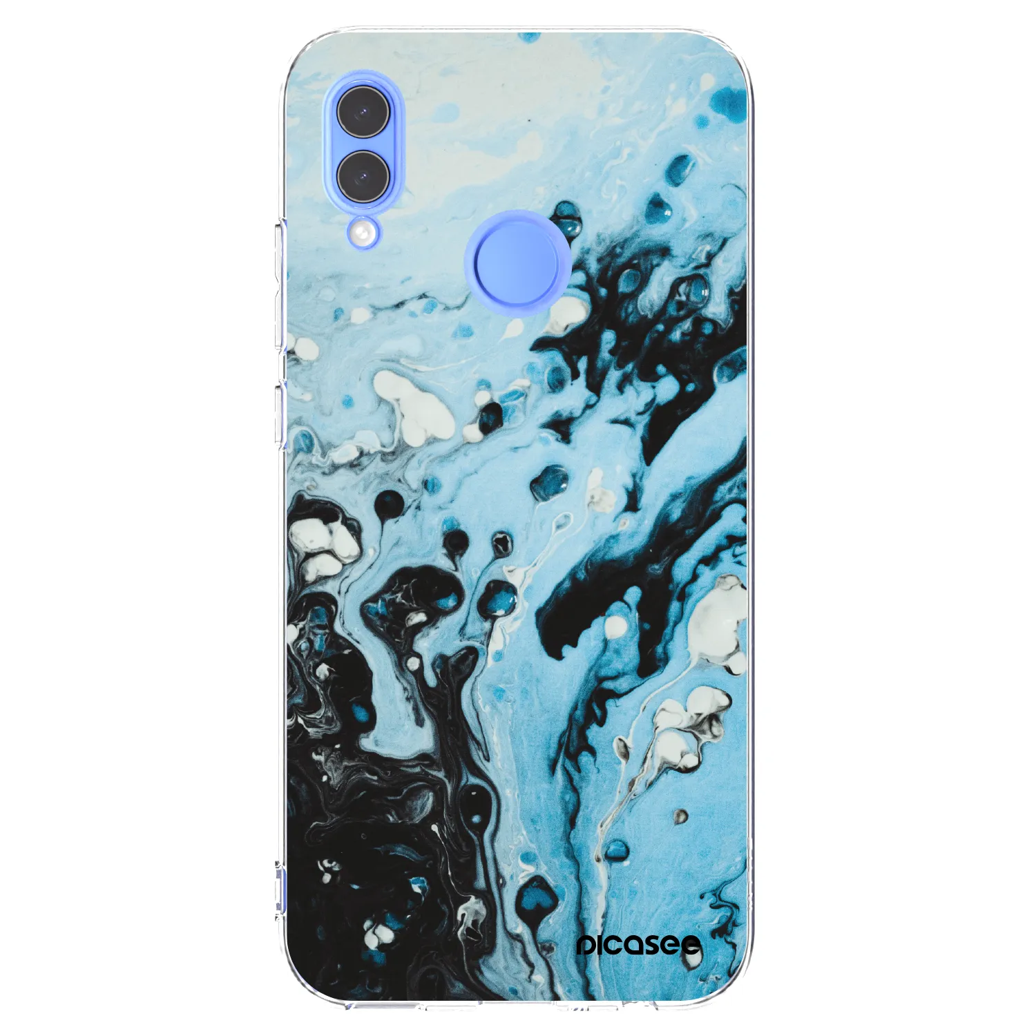 Picasee silikonska prozirna maskica za Huawei P Smart 2019 - Organic blue