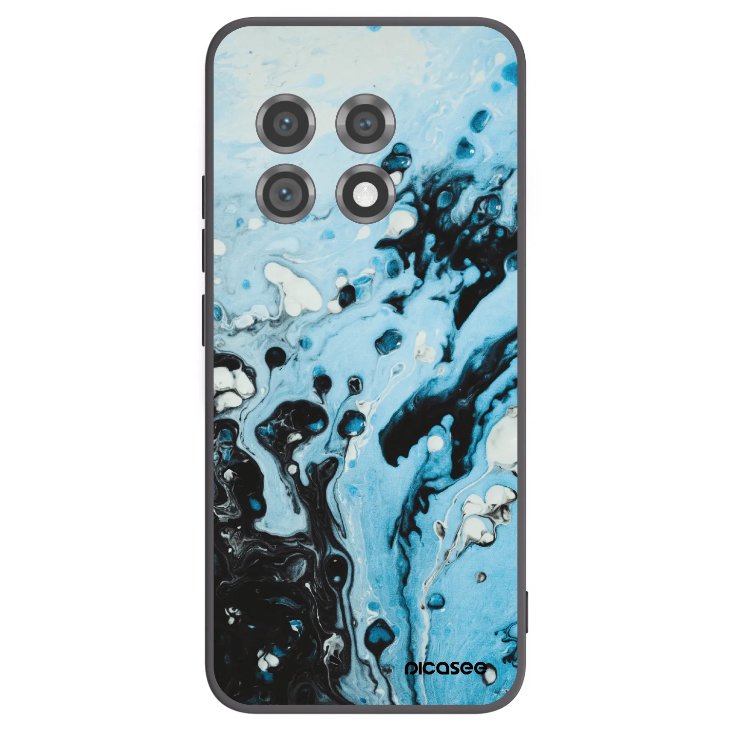 Picasee crna silikonska maskica za OnePlus 11 5G - Organic blue