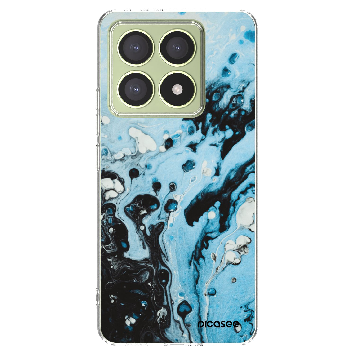 Picasee silikonska prozirna maskica za Xiaomi 14T - Organic blue