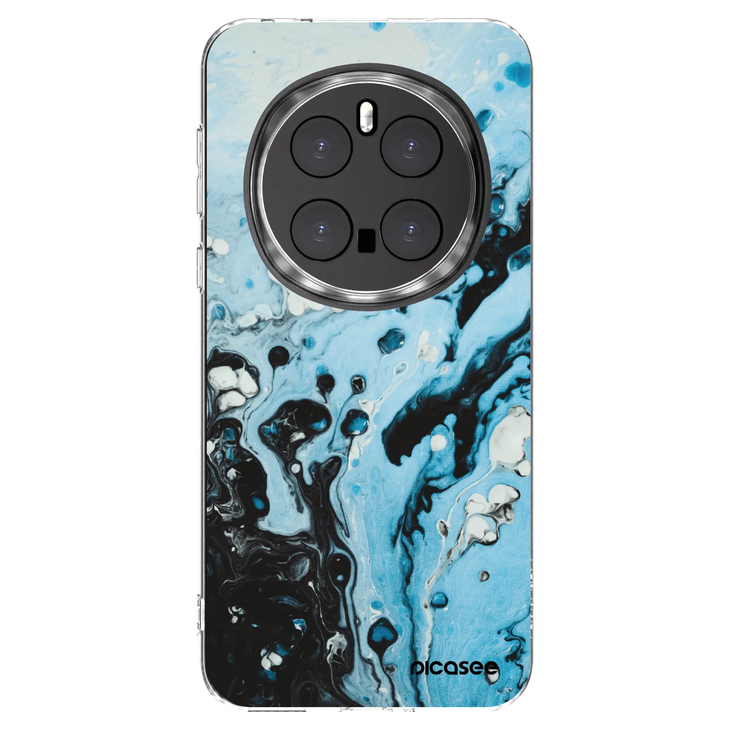 Picasee silikonska prozirna maskica za Honor Magic7 Pro 5G - Organic blue