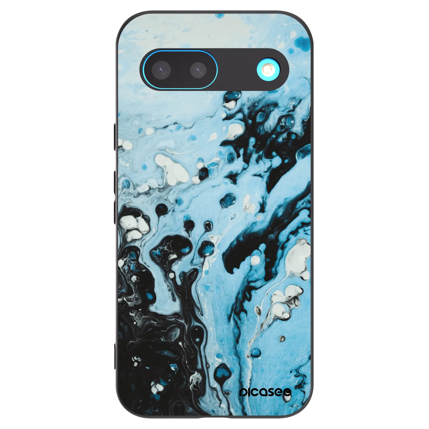 Picasee crna silikonska maskica za Google Pixel 8 - Organic blue