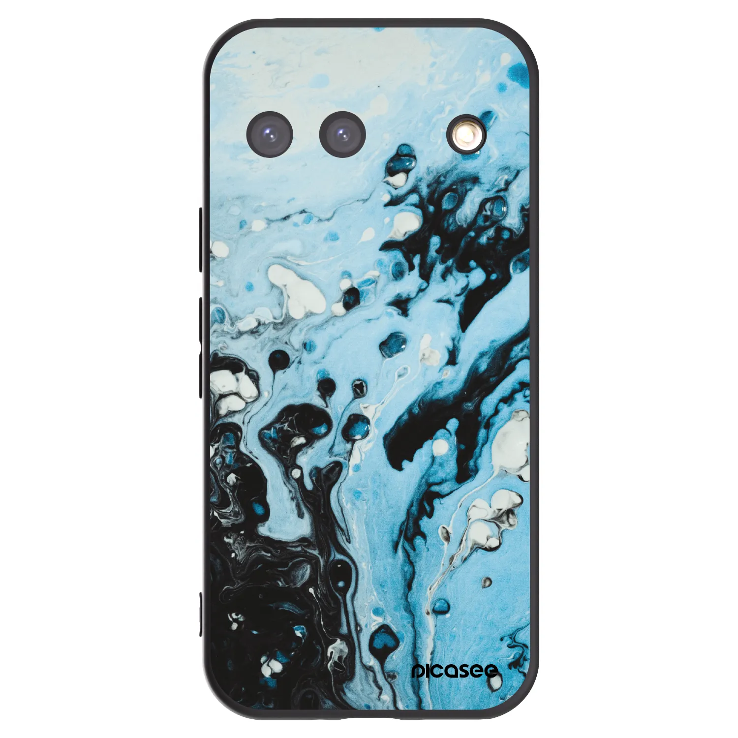 Picasee crna silikonska maskica za Google Pixel 9 - Organic blue