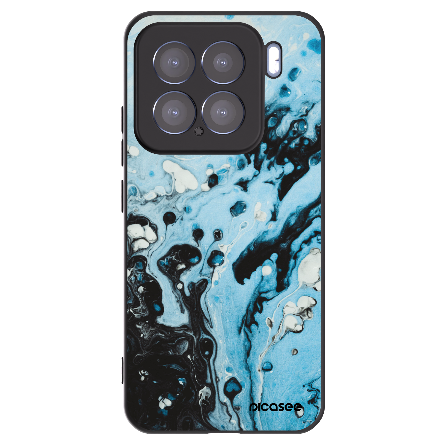 Picasee crna silikonska maskica za Xiaomi 15 - Organic blue