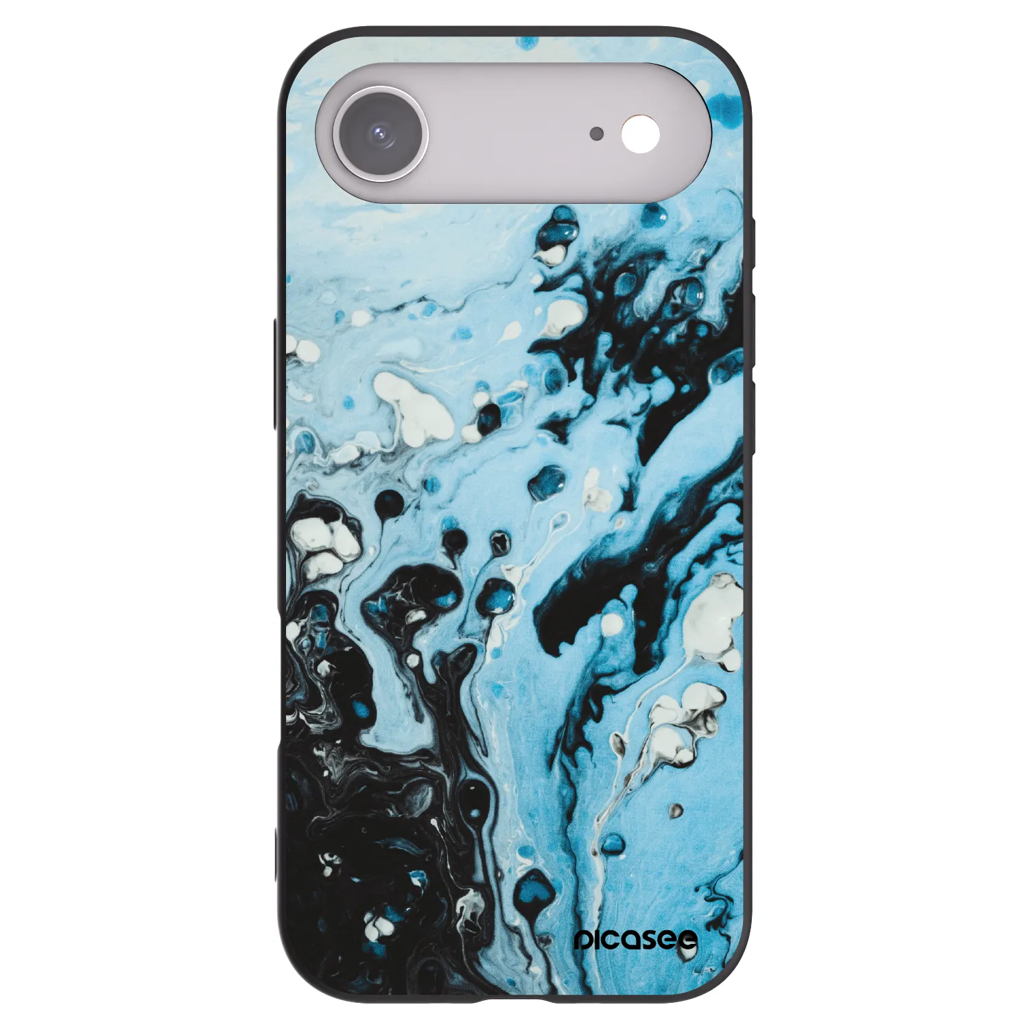 Picasee crna silikonska maskica za Apple iPhone Air - Organic blue