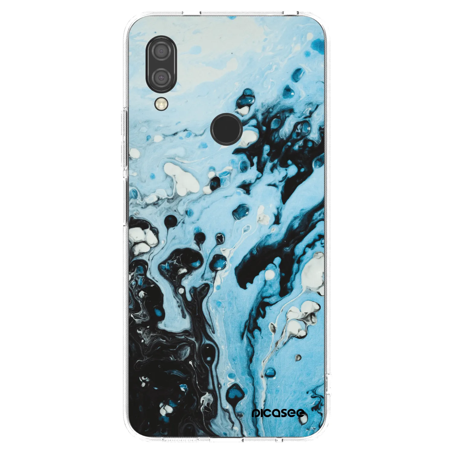 Picasee silikonska prozirna maskica za Xiaomi Redmi 7 - Organic blue