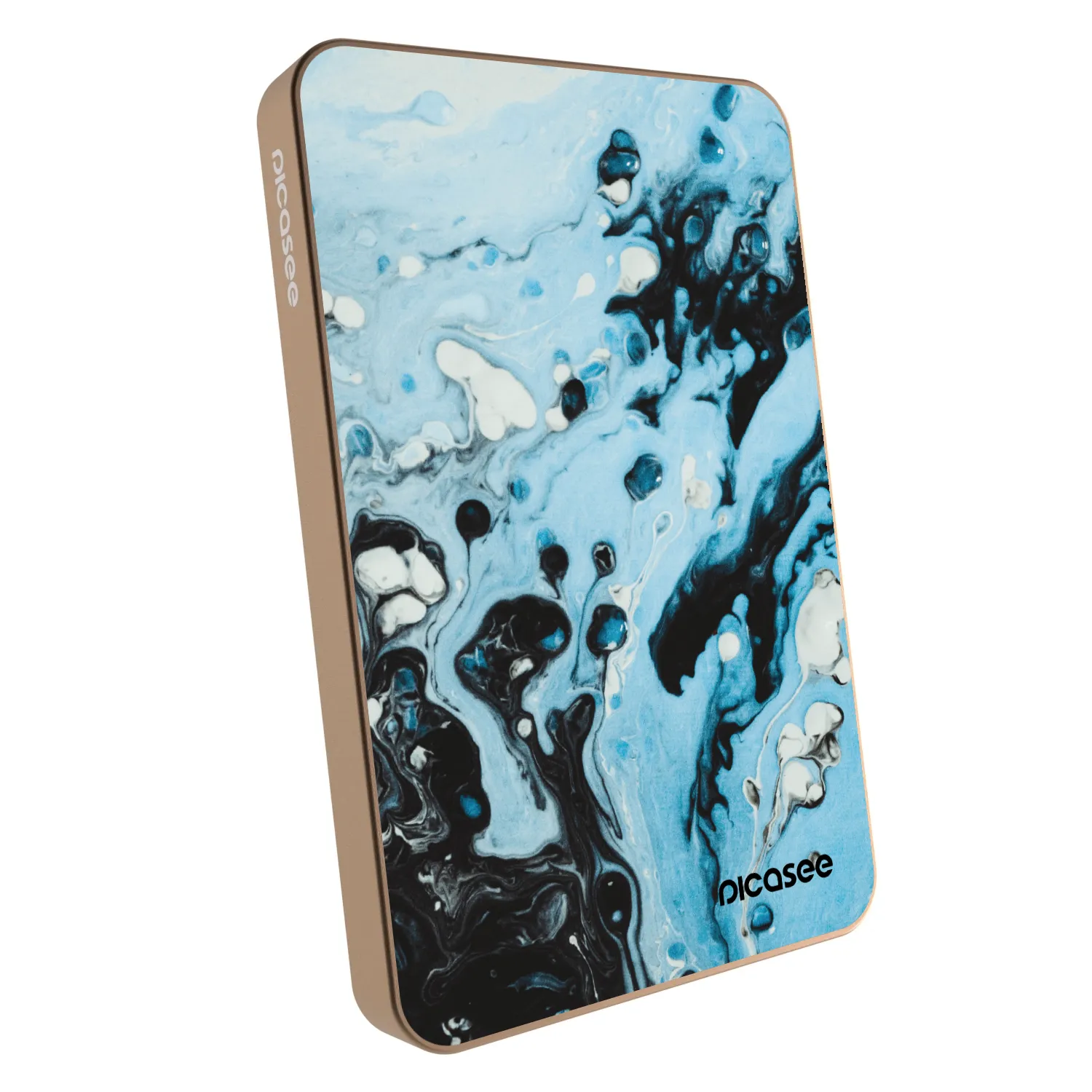 Picasee Prijenosni punjač s MagSafe 5 000 mAh Zlatni - Organic blue