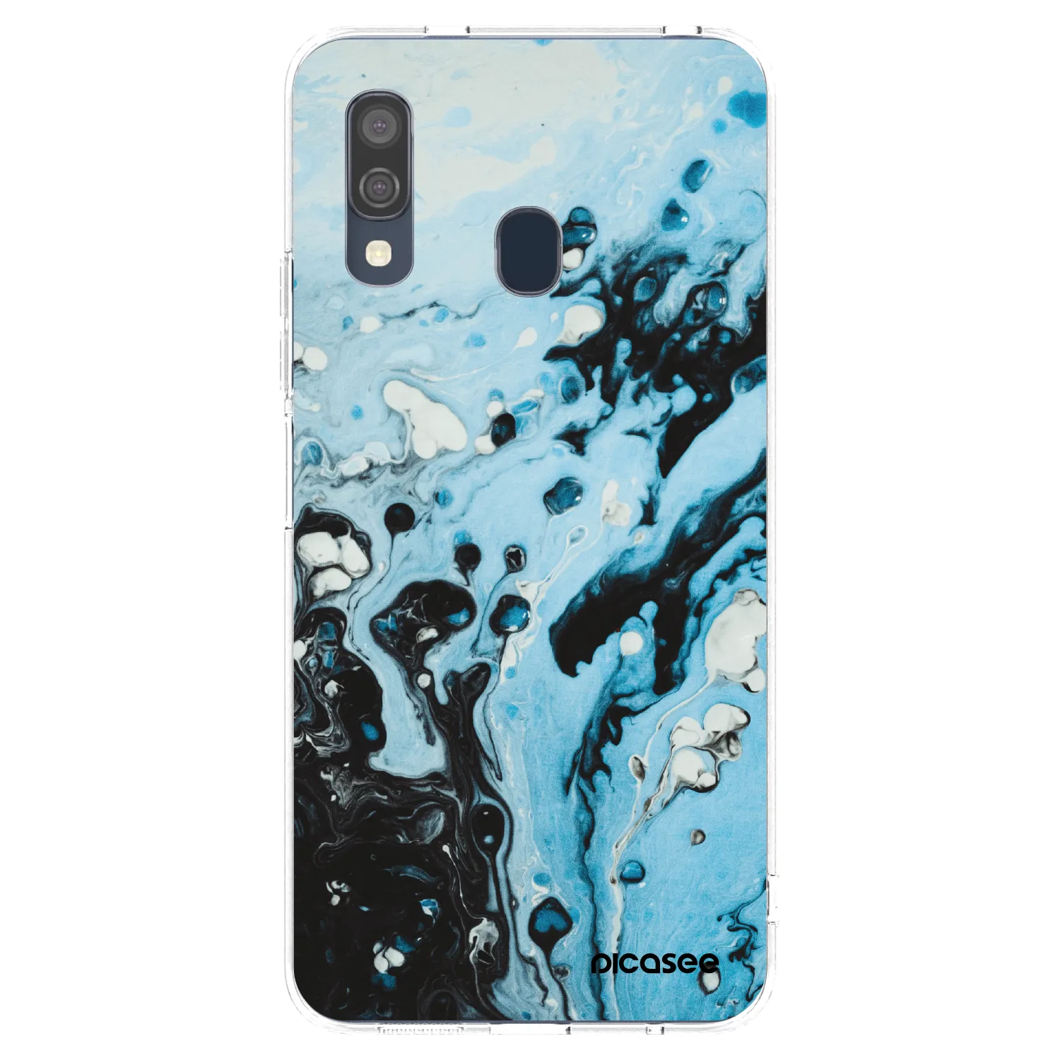 Picasee silikonska prozirna maskica za Samsung Galaxy A40 A405F - Organic blue