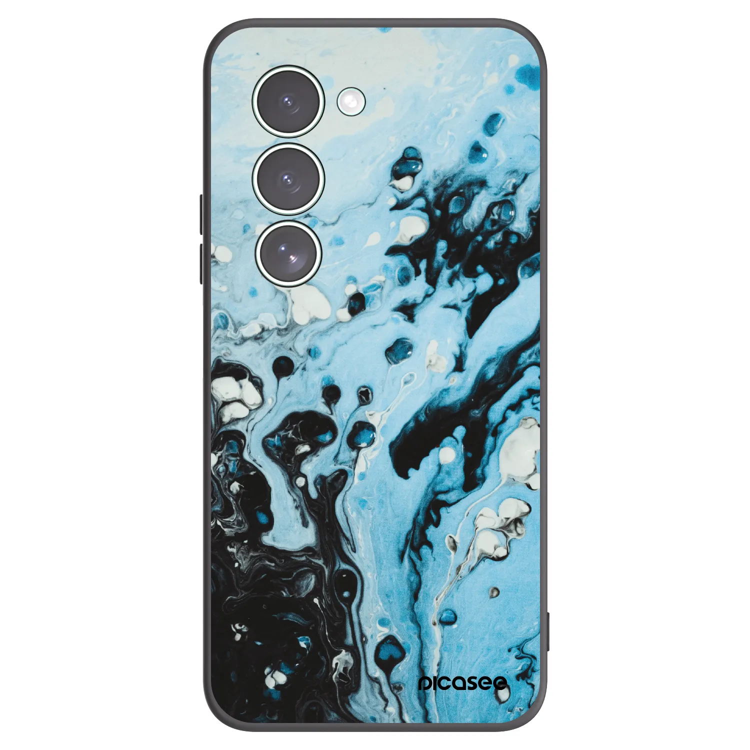 Picasee crna silikonska maskica za Xiaomi Redmi 15 5G - Organic blue