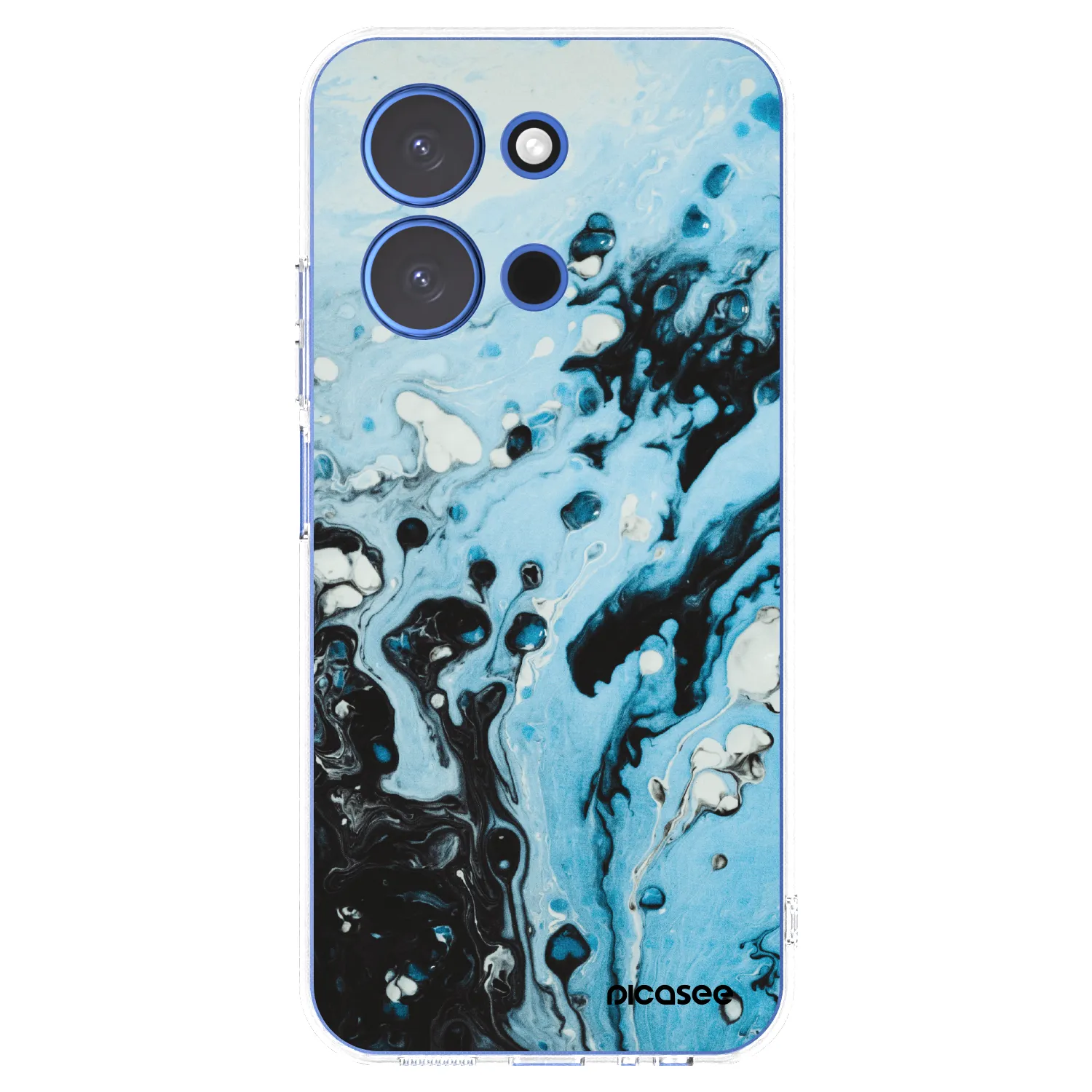 Picasee silikonska prozirna maskica za Xiaomi Redmi 15C 4G - Organic blue