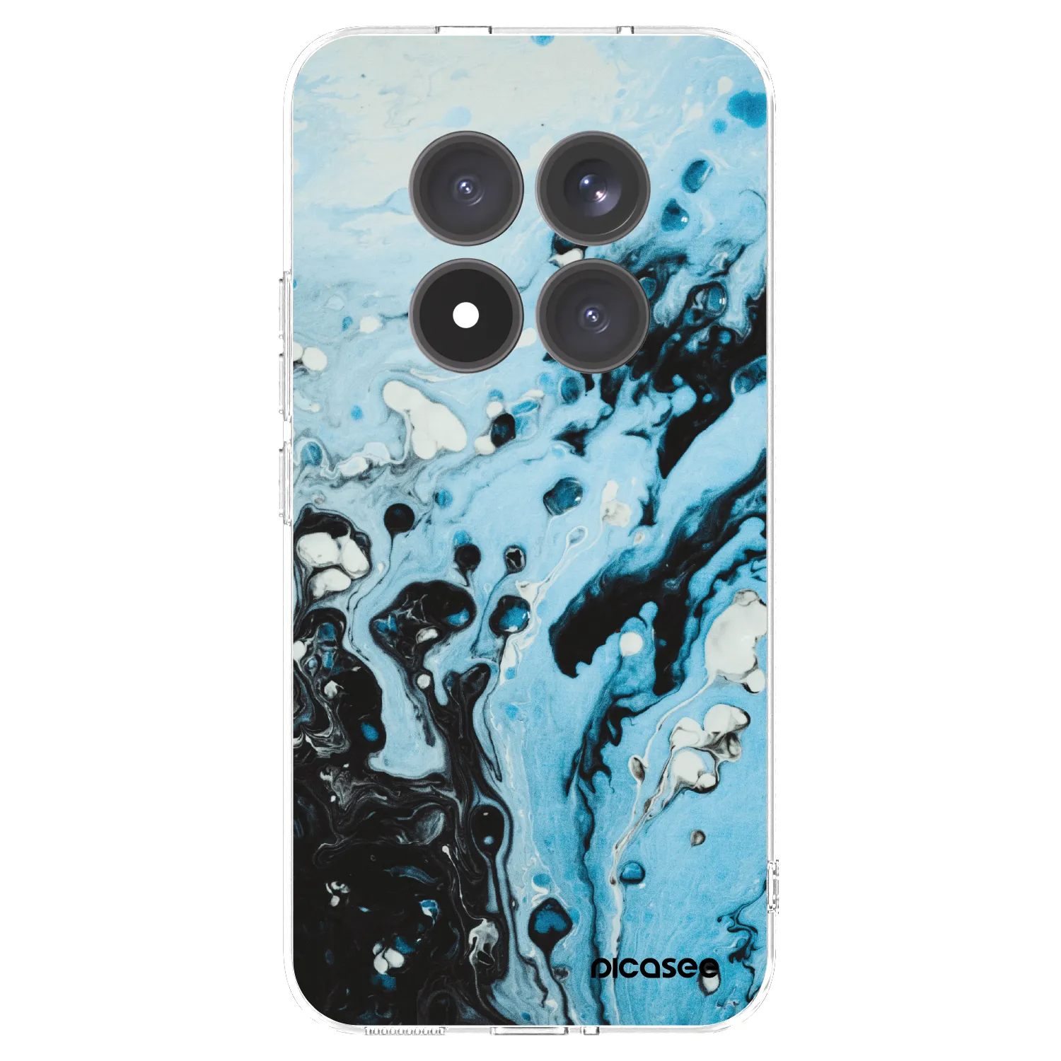 Picasee silikonska prozirna maskica za Xiaomi Redmi Note 15 Pro+ - Organic blue