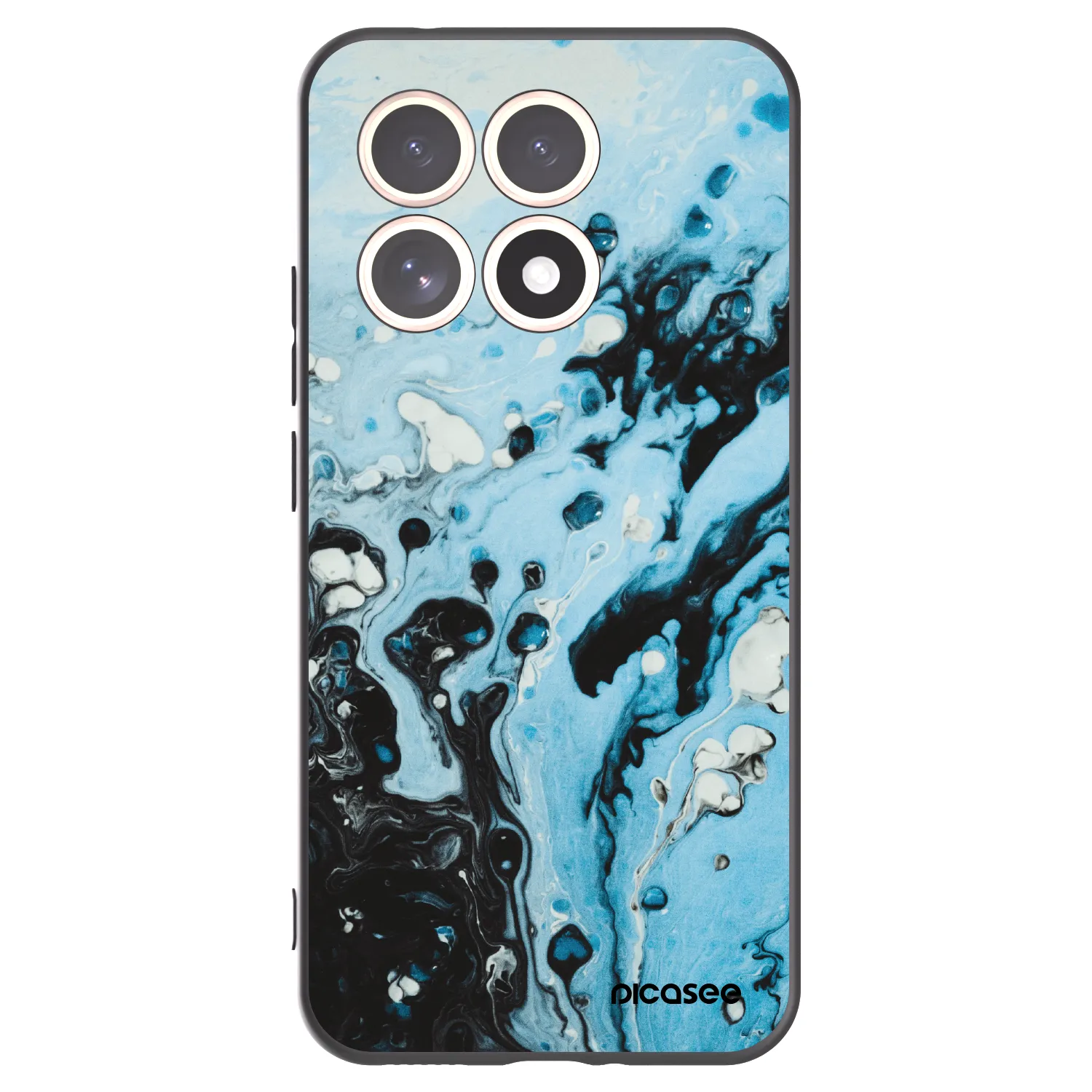 Picasee crna silikonska maskica za Xiaomi 15T - Organic blue