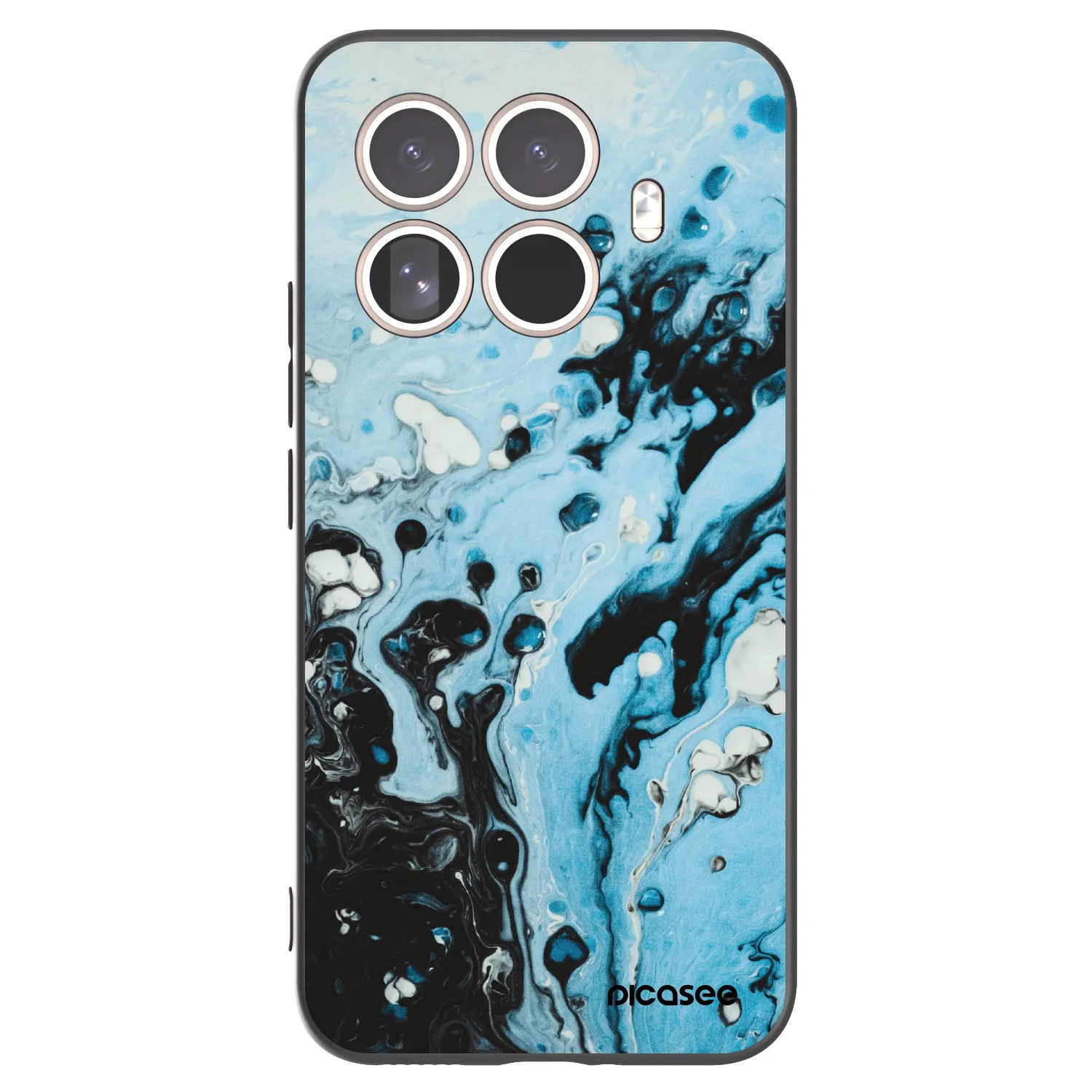 Picasee crna silikonska maskica za Xiaomi 15T Pro - Organic blue