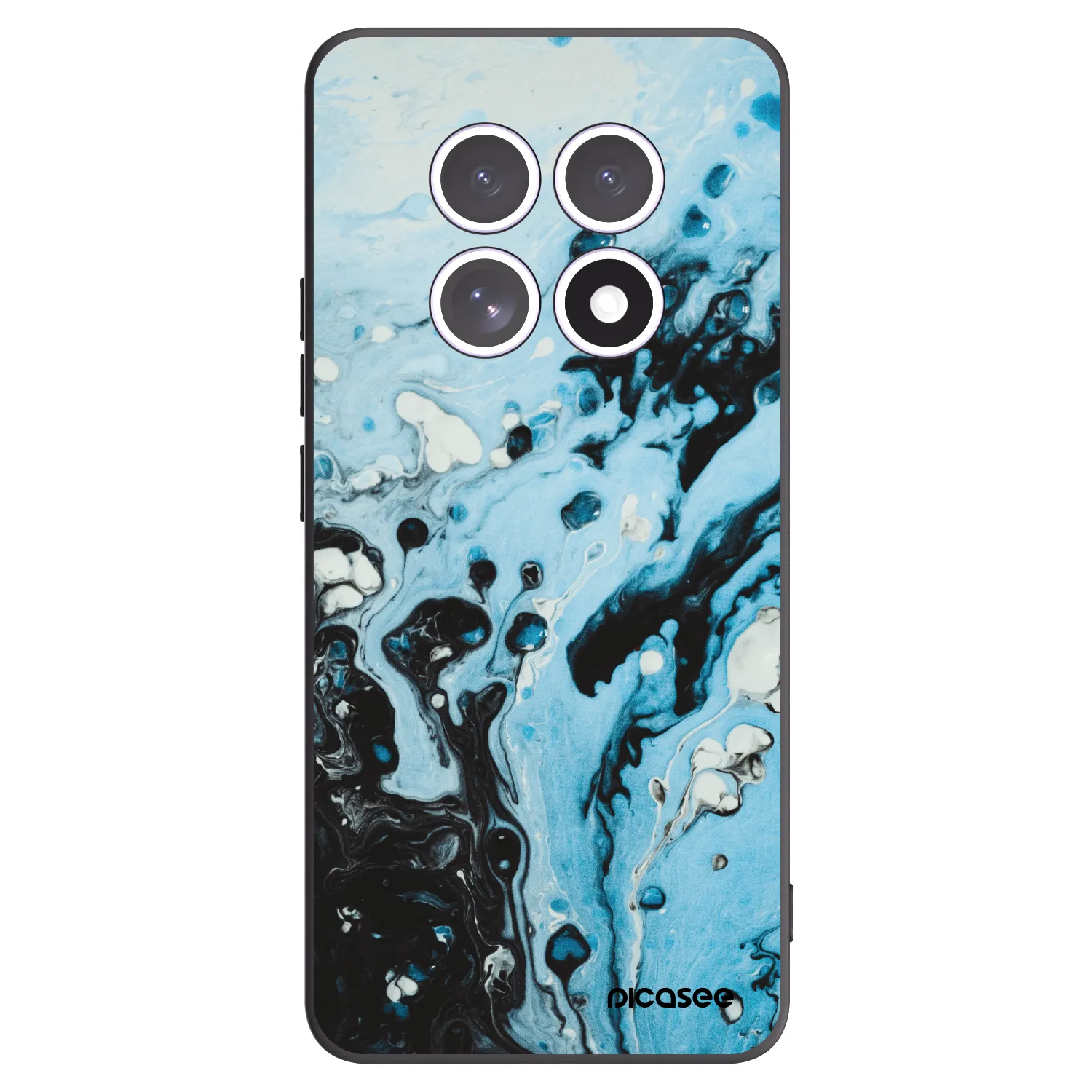 Picasee crna silikonska maskica za Xiaomi Redmi Note 15 - Organic blue