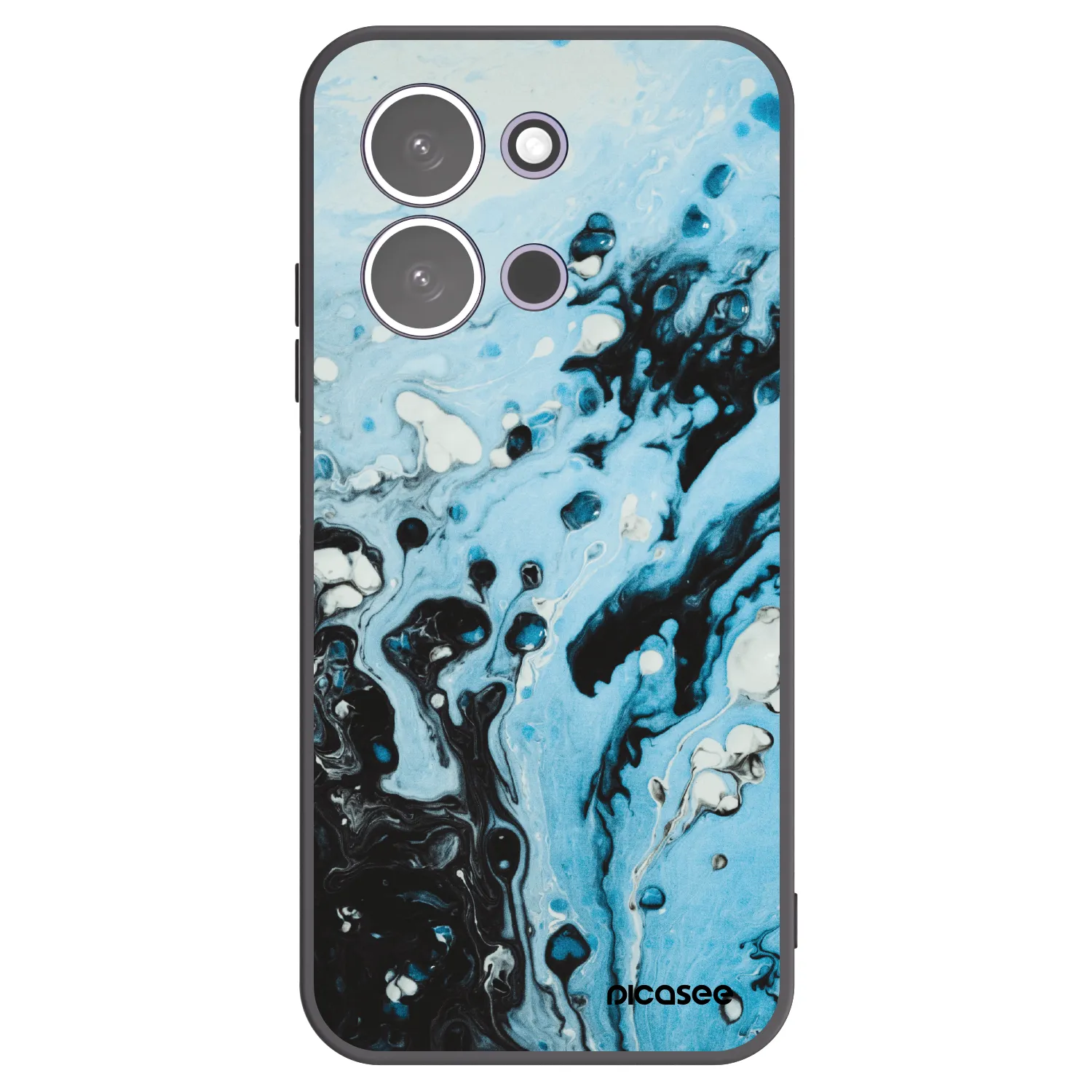 Picasee crna silikonska maskica za Xiaomi Redmi 15C 5G - Organic blue