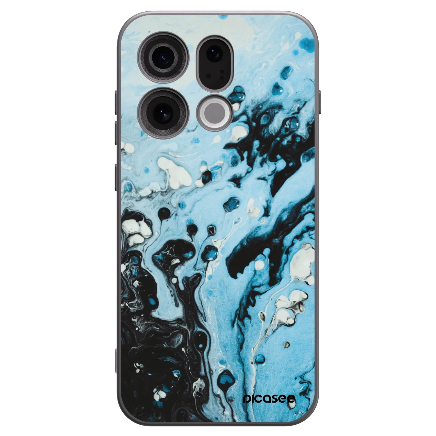 Picasee crna silikonska maskica za OPPO Find X9 - Organic blue