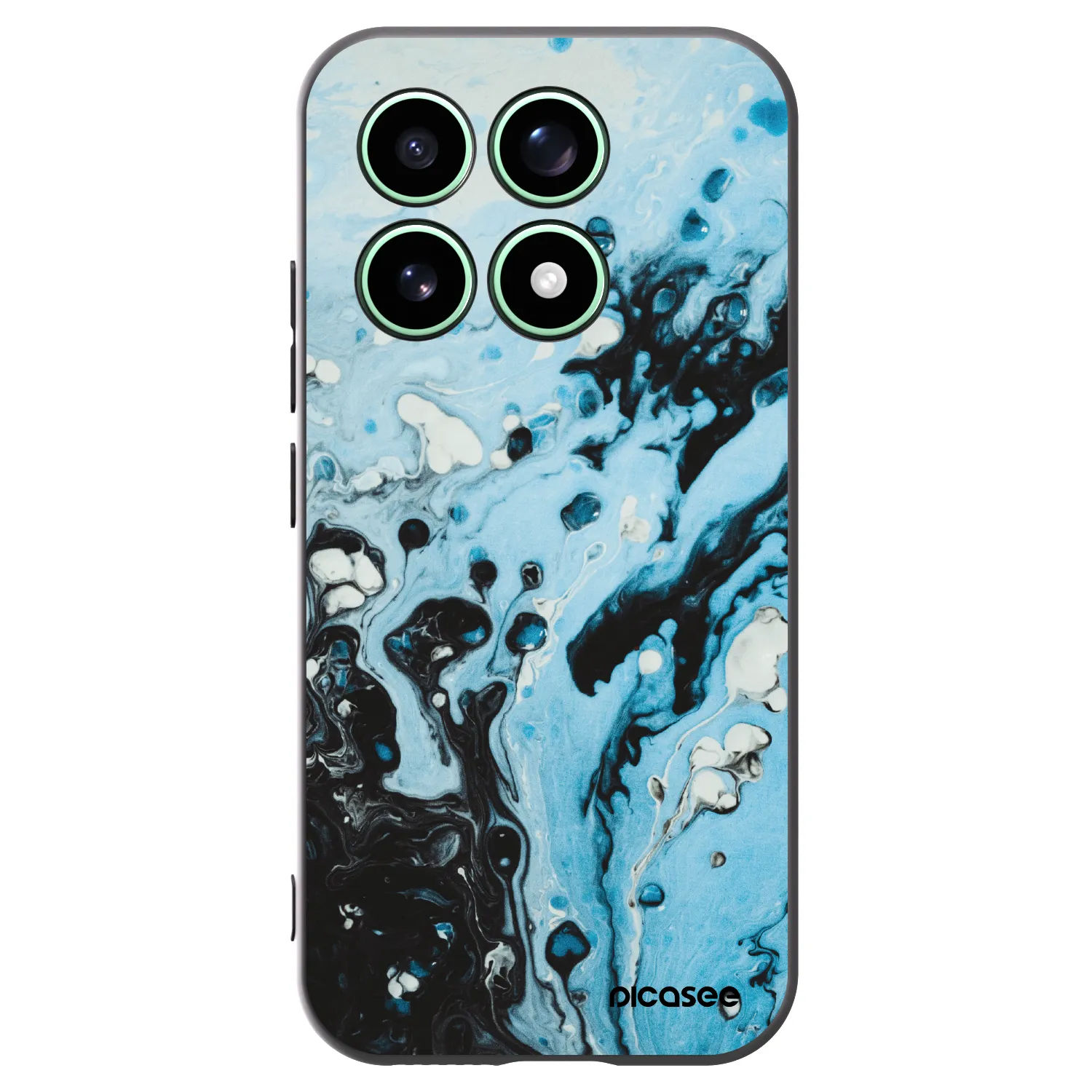 Picasee crna silikonska maskica za Xiaomi 17 - Organic blue