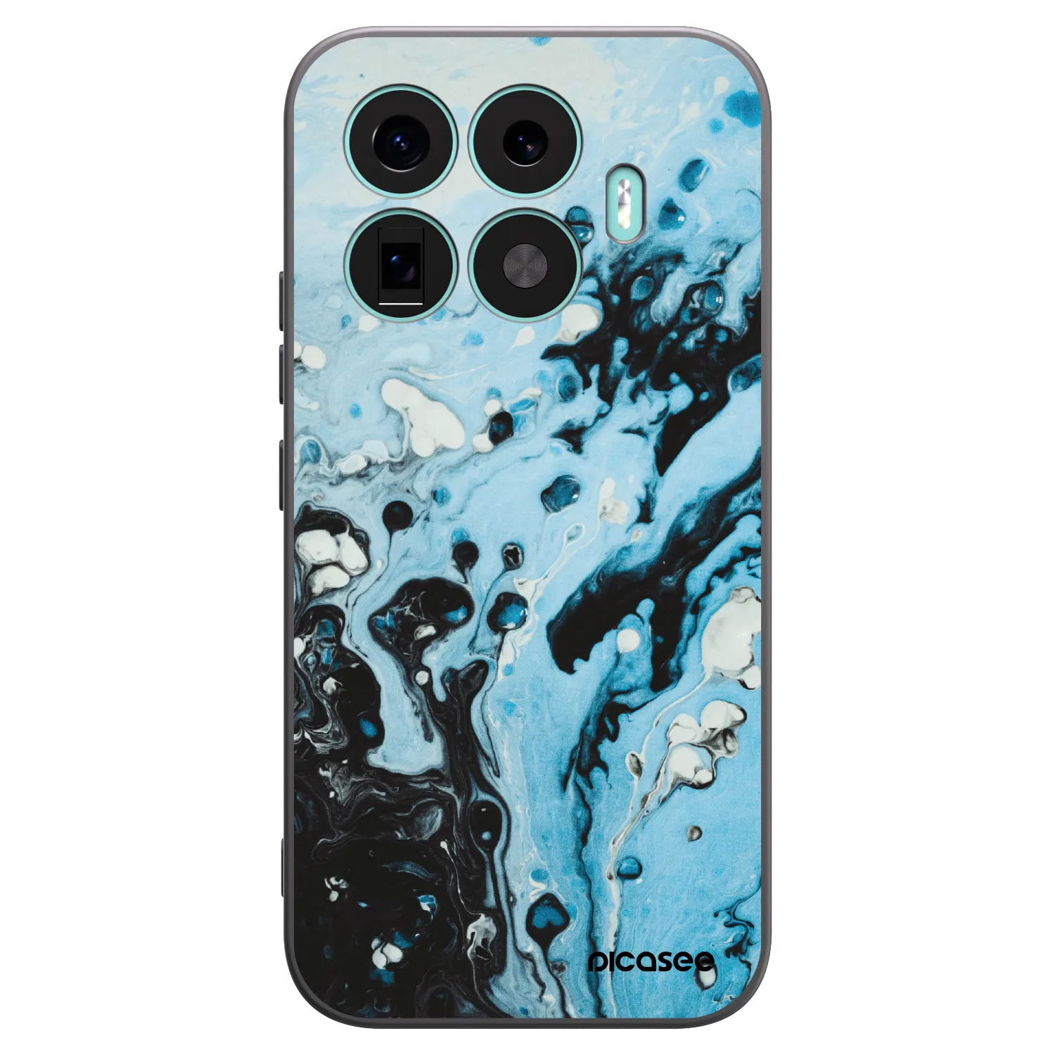 Picasee crna silikonska maskica za Xiaomi 17T - Organic blue