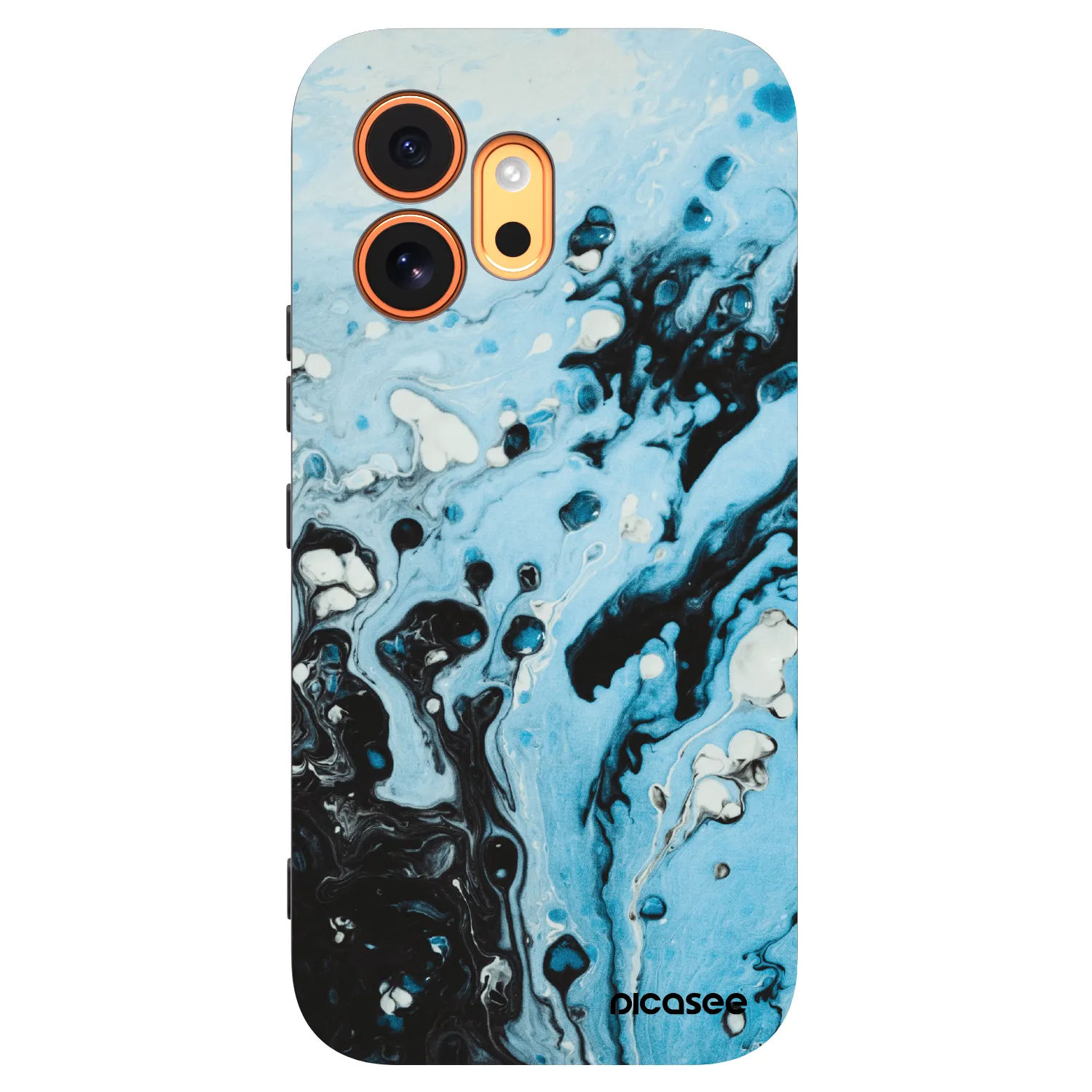 Picasee crna silikonska maskica za Honor 600 - Organic blue