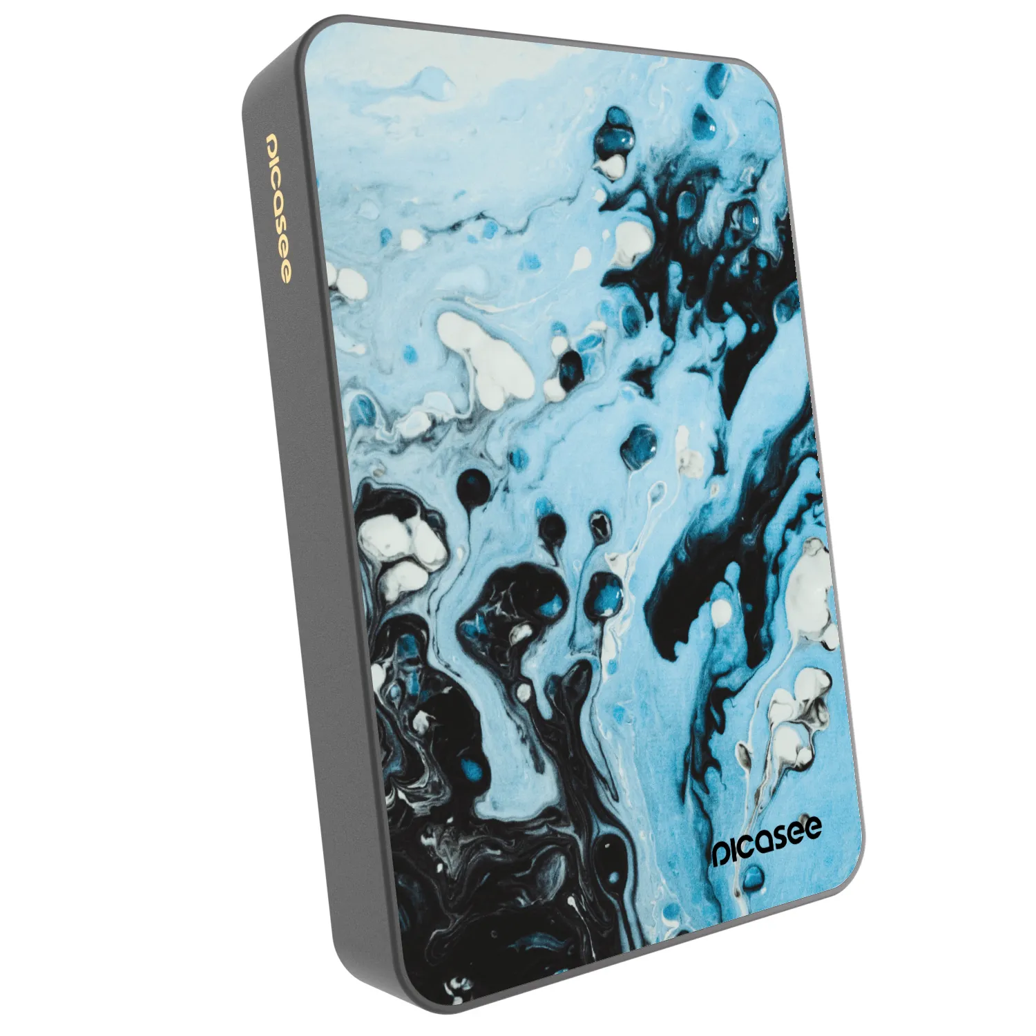 Picasee Prijenosni punjač s MagSafe 10 000 mAh Sivo - Organic blue