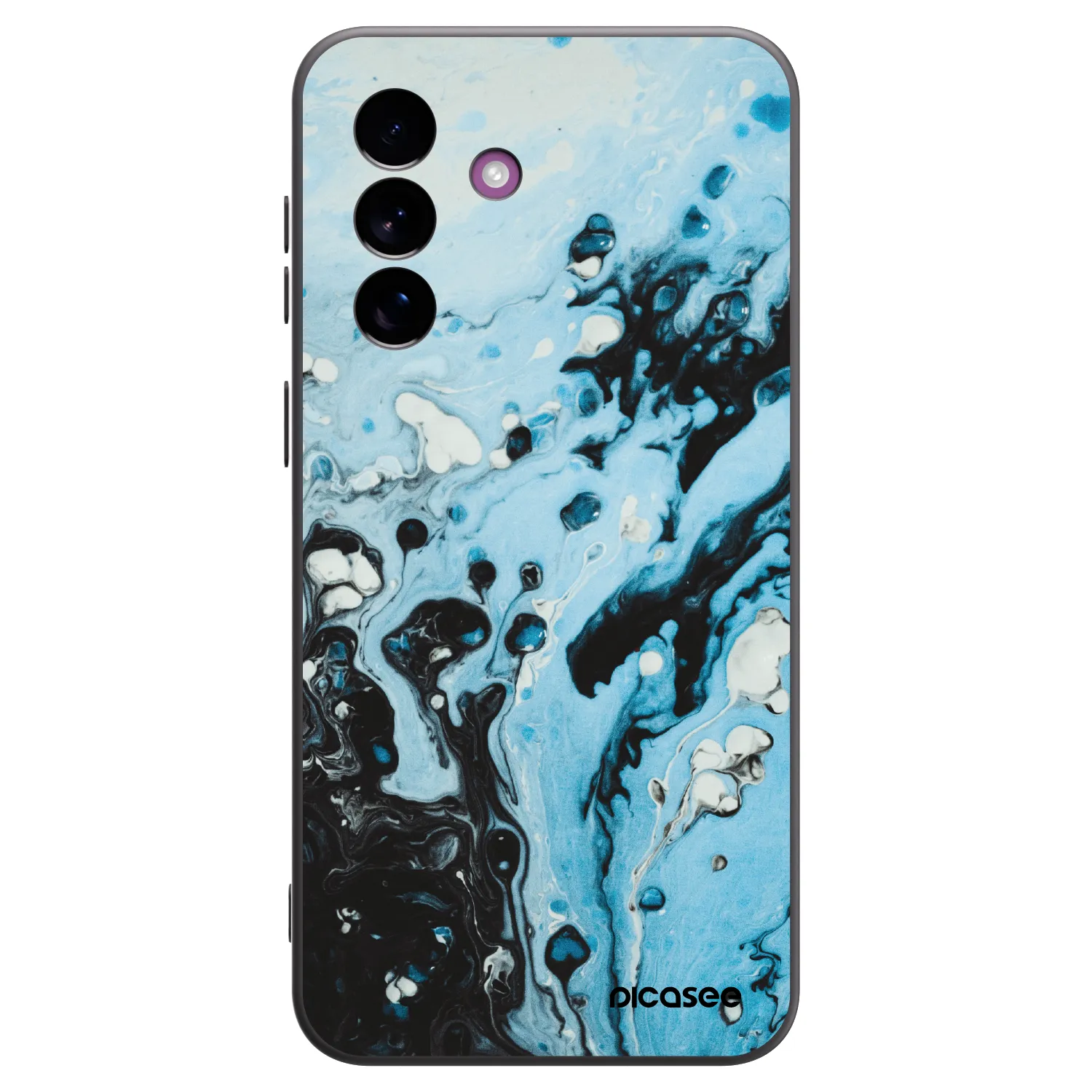 Picasee crna silikonska maskica za Samsung Galaxy A37 - Organic blue