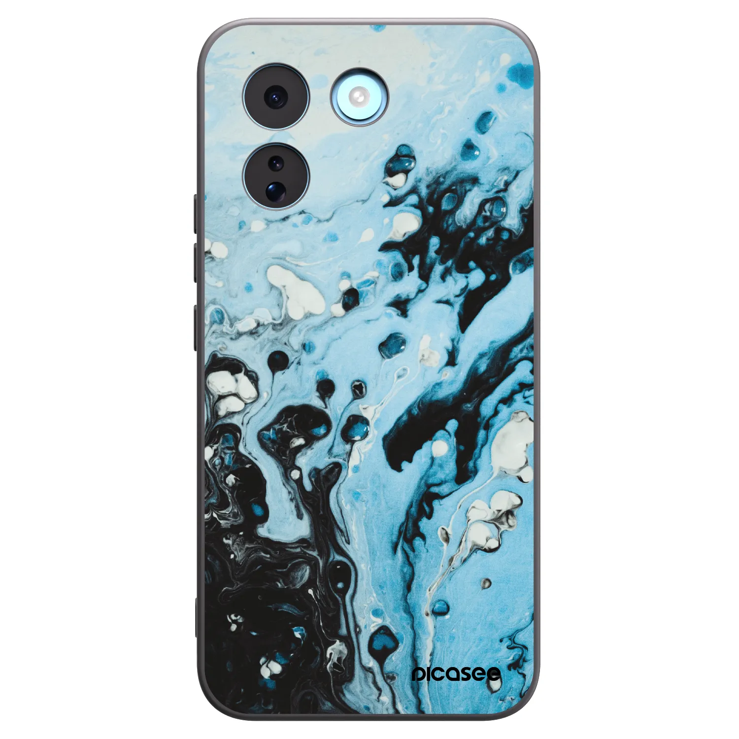 Picasee crna silikonska maskica za Xiaomi Redmi Note 17 Pro MAX 5G - Organic blue