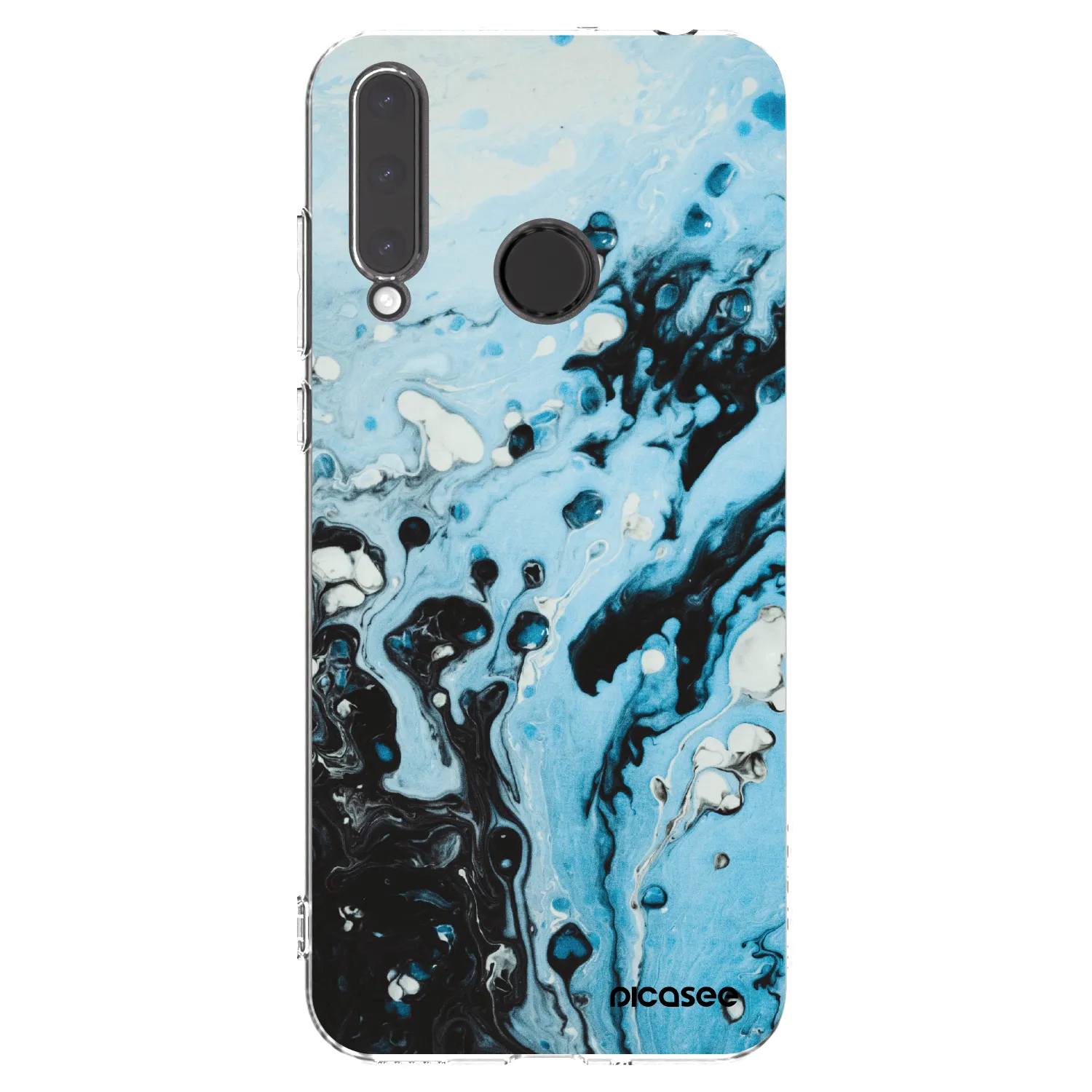 Picasee silikonska prozirna maskica za Honor 20 Lite - Organic blue