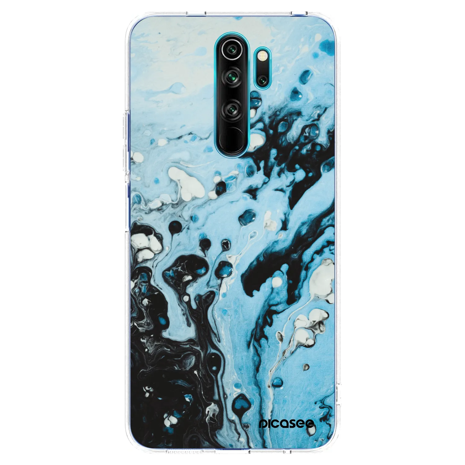 Picasee silikonska prozirna maskica za Xiaomi Redmi Note 8 Pro - Organic blue