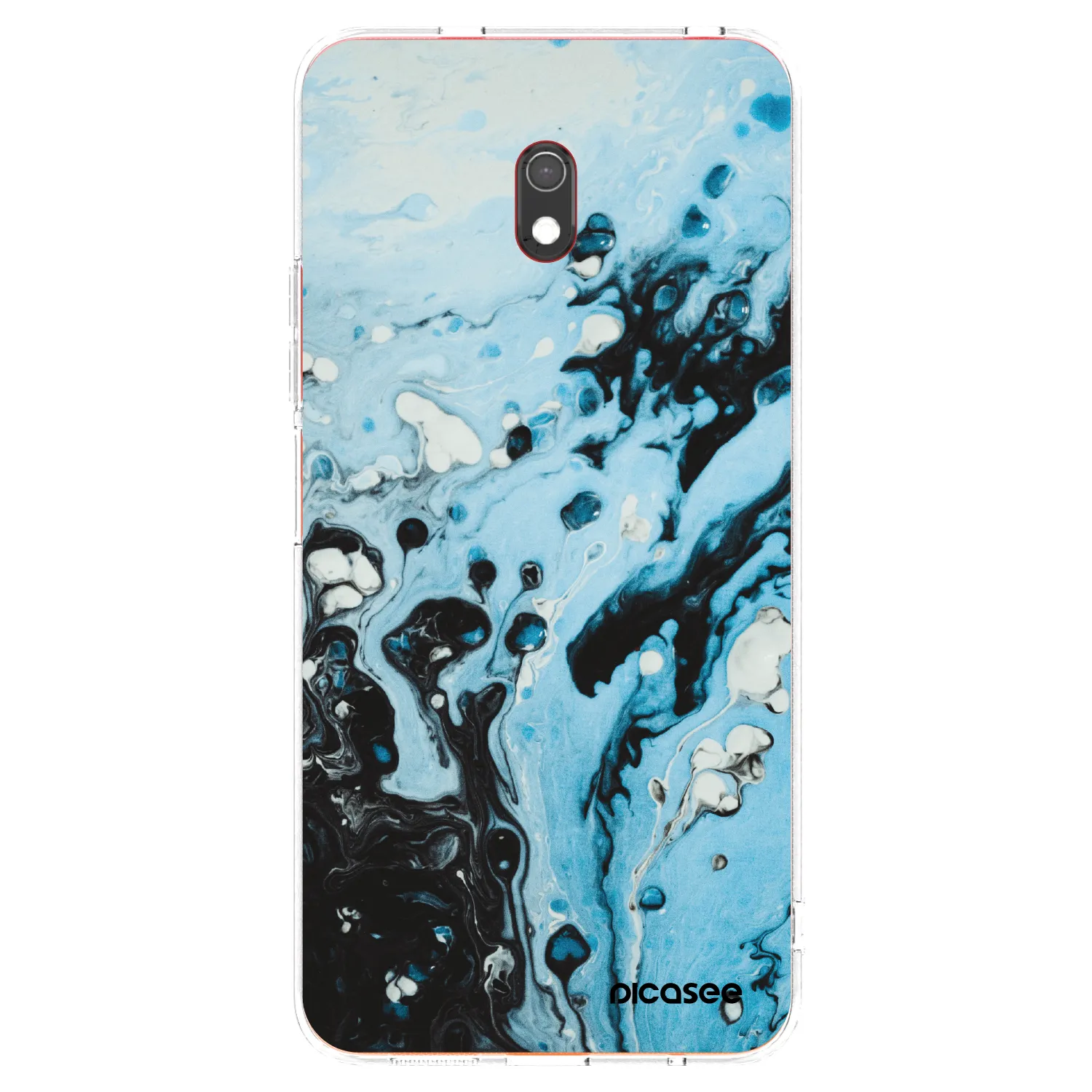 Picasee silikonska prozirna maskica za Xiaomi Redmi 8A - Organic blue