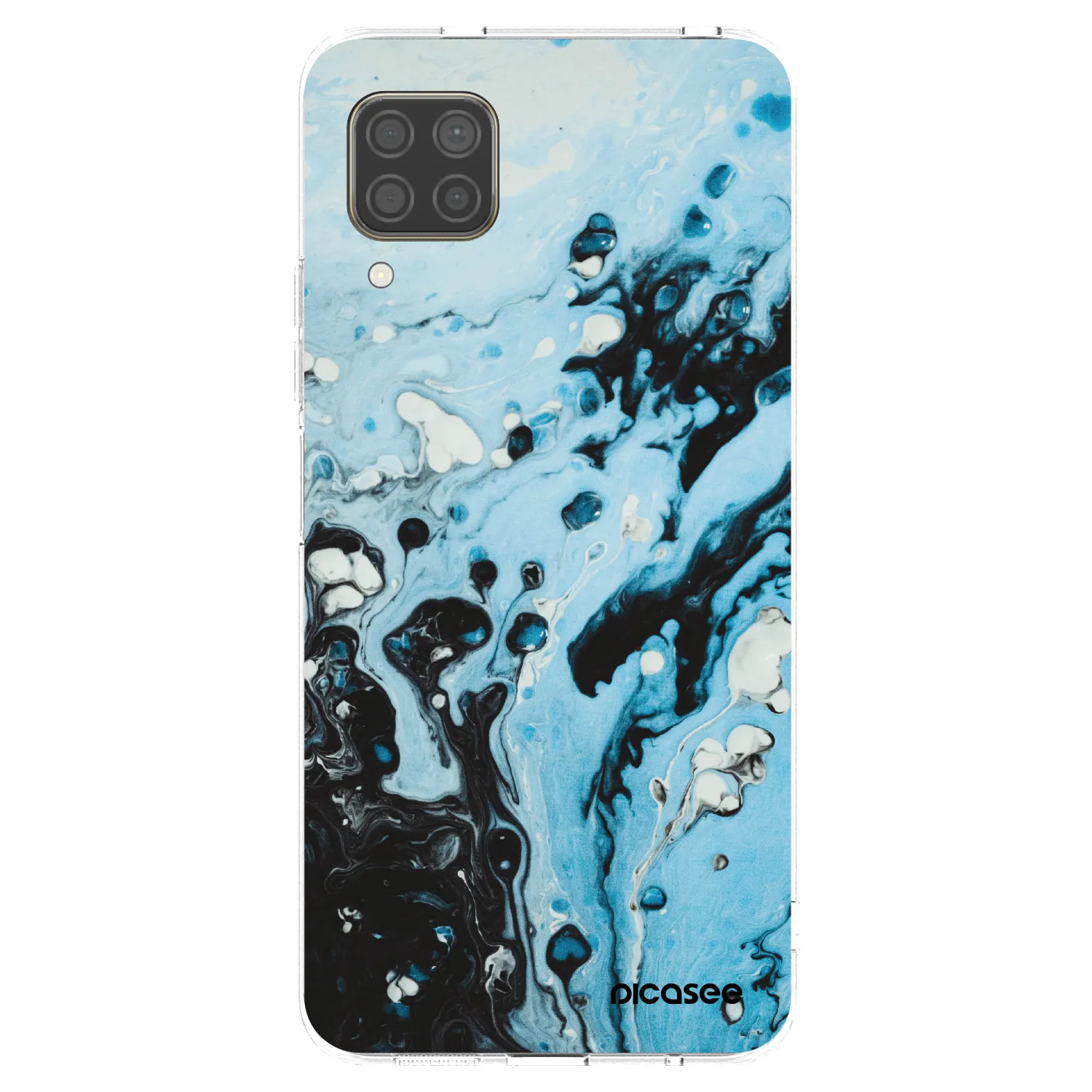 Picasee silikonska prozirna maskica za Huawei P40 Lite - Organic blue