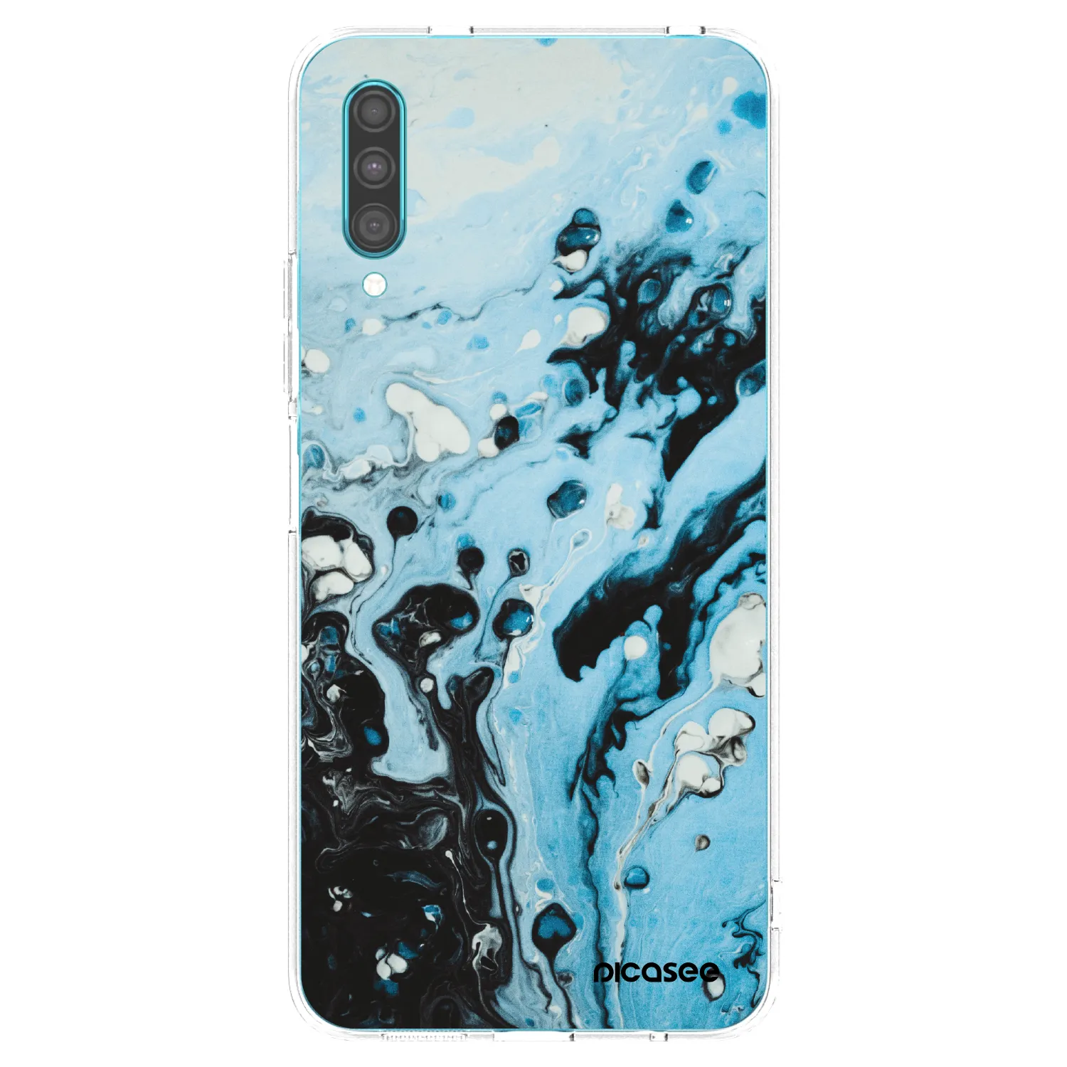 Picasee silikonska prozirna maskica za Samsung Galaxy A30s A307F - Organic blue
