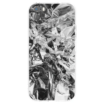Picasee silikonska prozirna maskica za Apple iPhone 5/5S/SE - Chrome