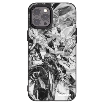 Picasee crna silikonska maskica za Apple iPhone 12 Pro Max - Chrome