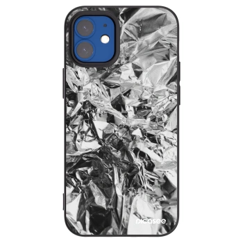 Picasee crna silikonska maskica za Apple iPhone 12 mini - Chrome