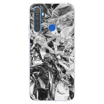 Picasee silikonska prozirna maskica za Realme 5 - Chrome