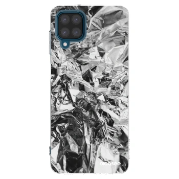 Picasee silikonska prozirna maskica za Samsung Galaxy A12 A125F - Chrome